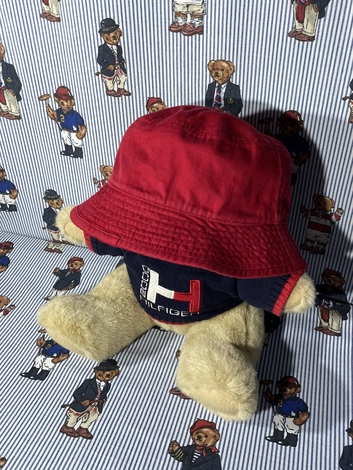 Tommy Hilfiger × Vintage Bucket Tommy Hilfiger Reversible OG Vintage 90’s Size ONE SIZE - 6 Thumbnail
