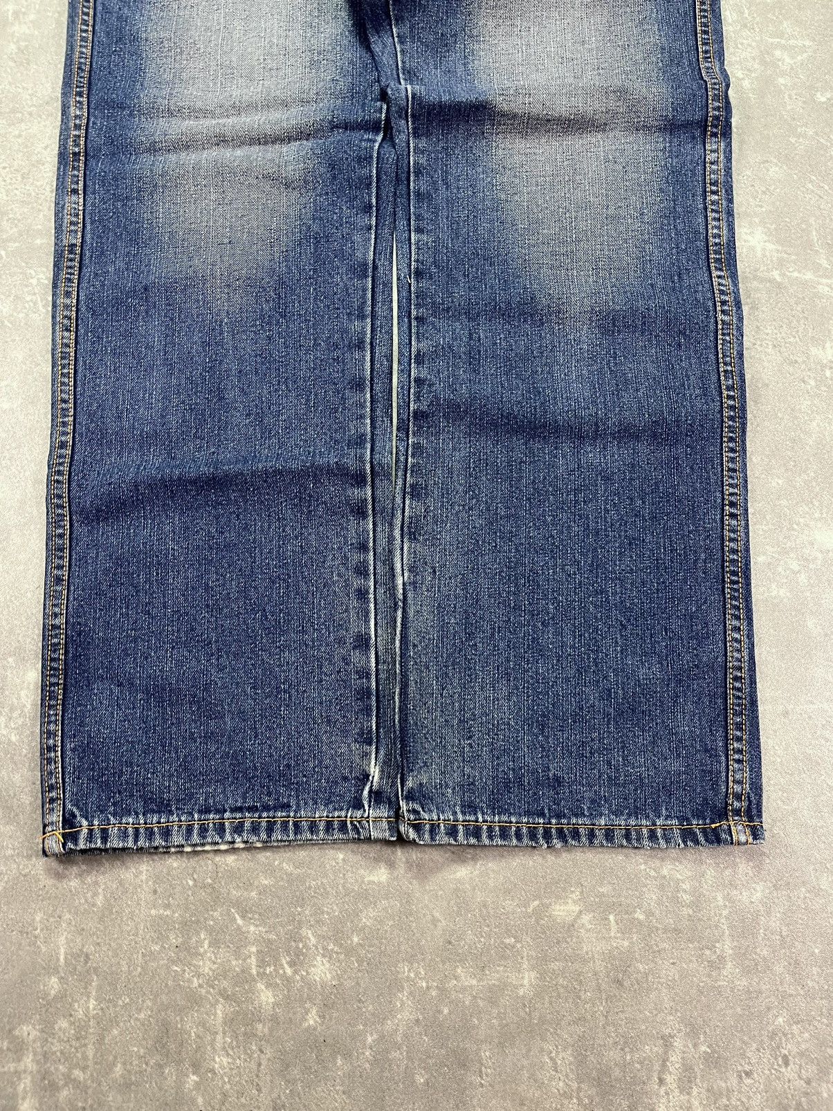 Pelle Pelle Pelle Pelle Vintage Leather Logo Baggy Denim Jeans 34 Size US 34 / EU 50 - 4 Thumbnail