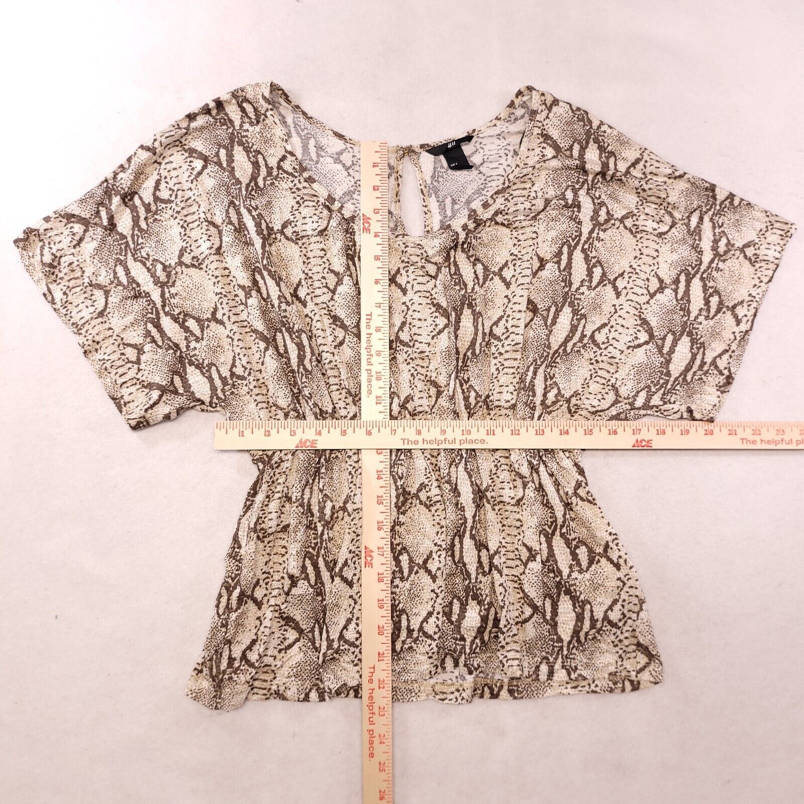 H&M H&M Casual Blouse Shirt Womens Size Small S Brown Beige Size S / US 4 / IT 40 - 9 Thumbnail