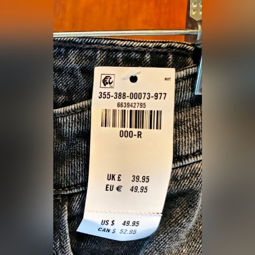 Hollister Hollister Dark Wash Black/Gray Flare Jeans NWT Size 23" - 7 Thumbnail