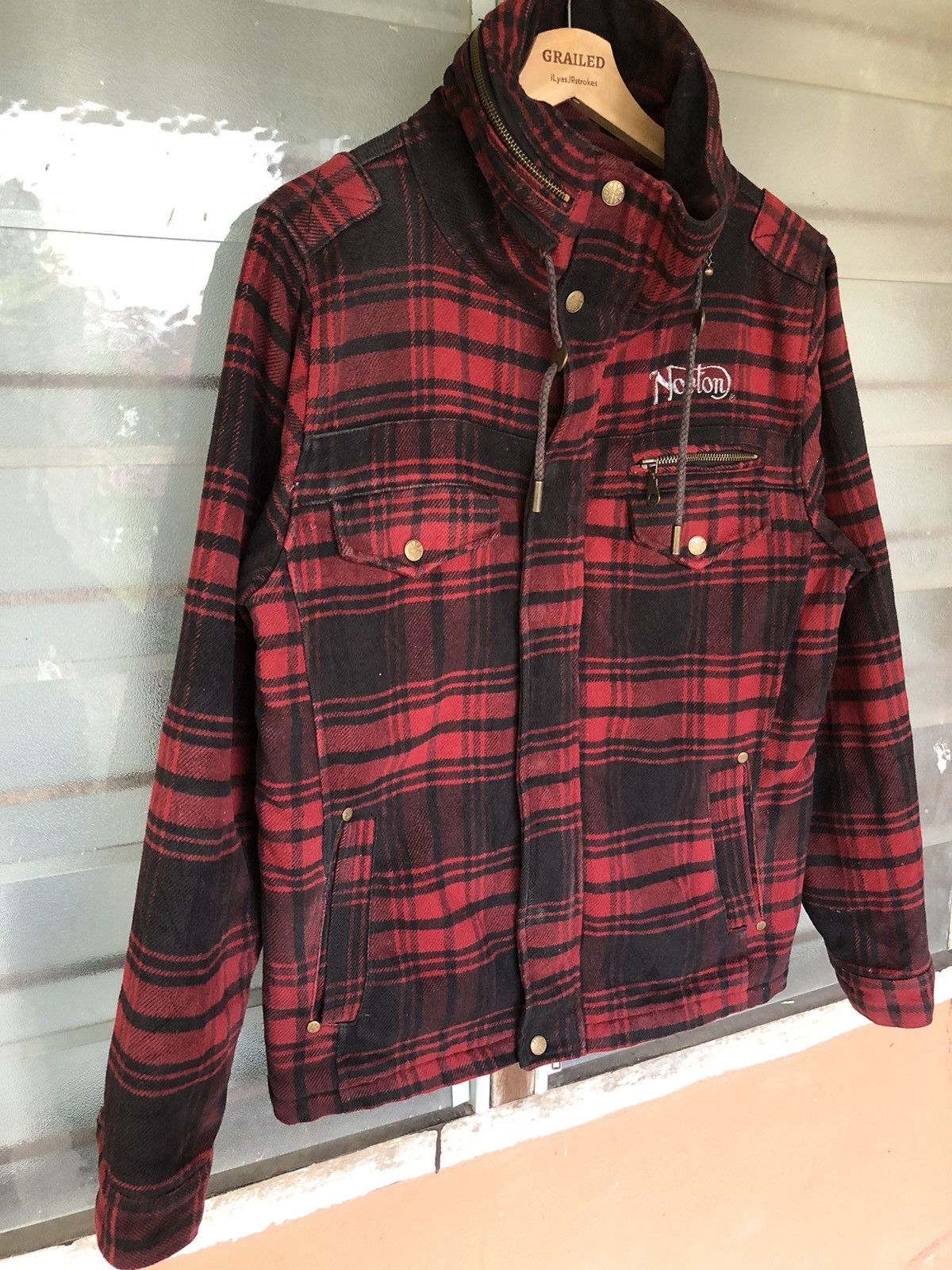 Norton Vintage Norton Hoodie Red Jacket Japanese Punk Size US M / EU 48-50 / 2 - 3 Thumbnail