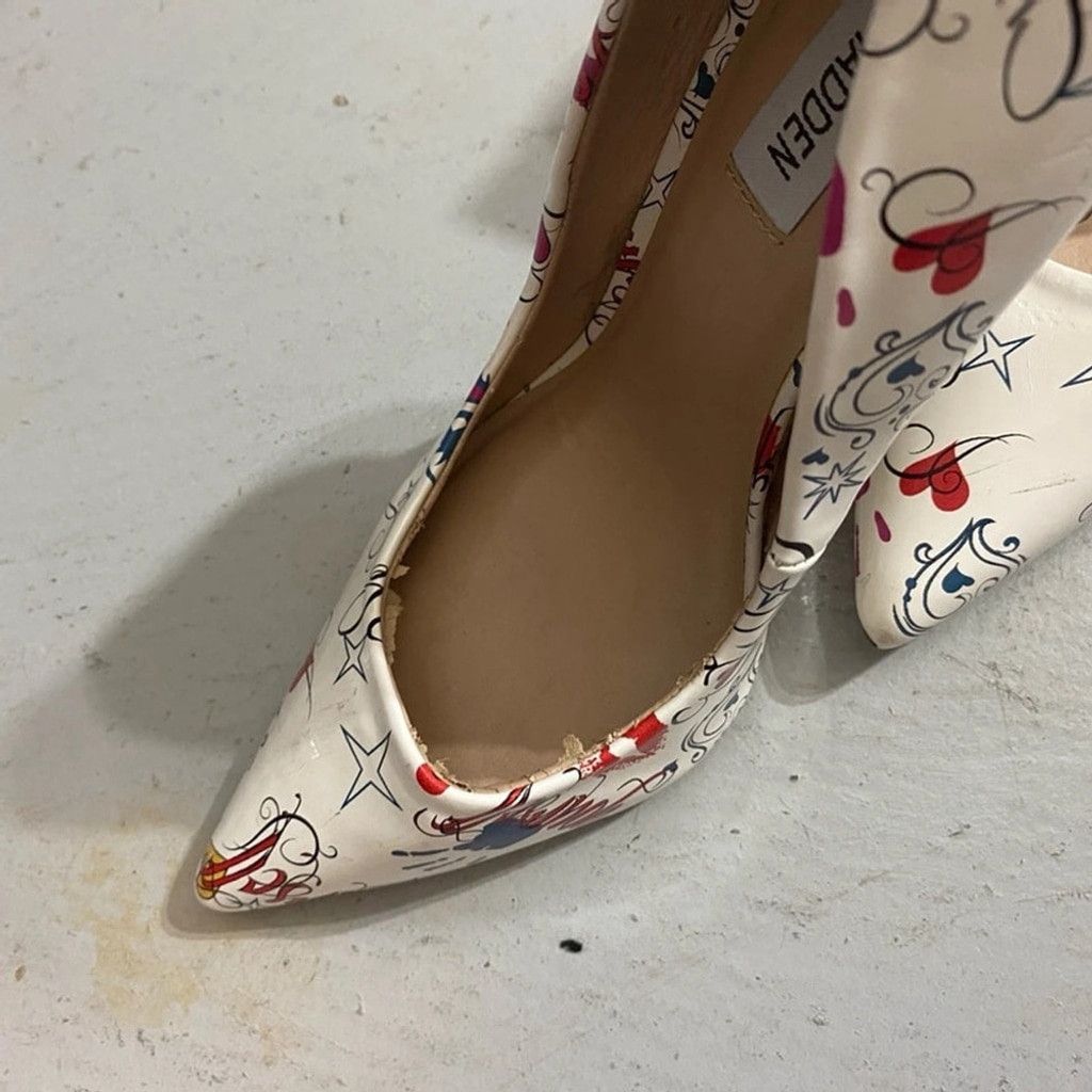 Steve Madden Women's Steve Madden Heels, White Multi, Size 8.5 Size US 8.5 / IT 38.5 - 2 Thumbnail