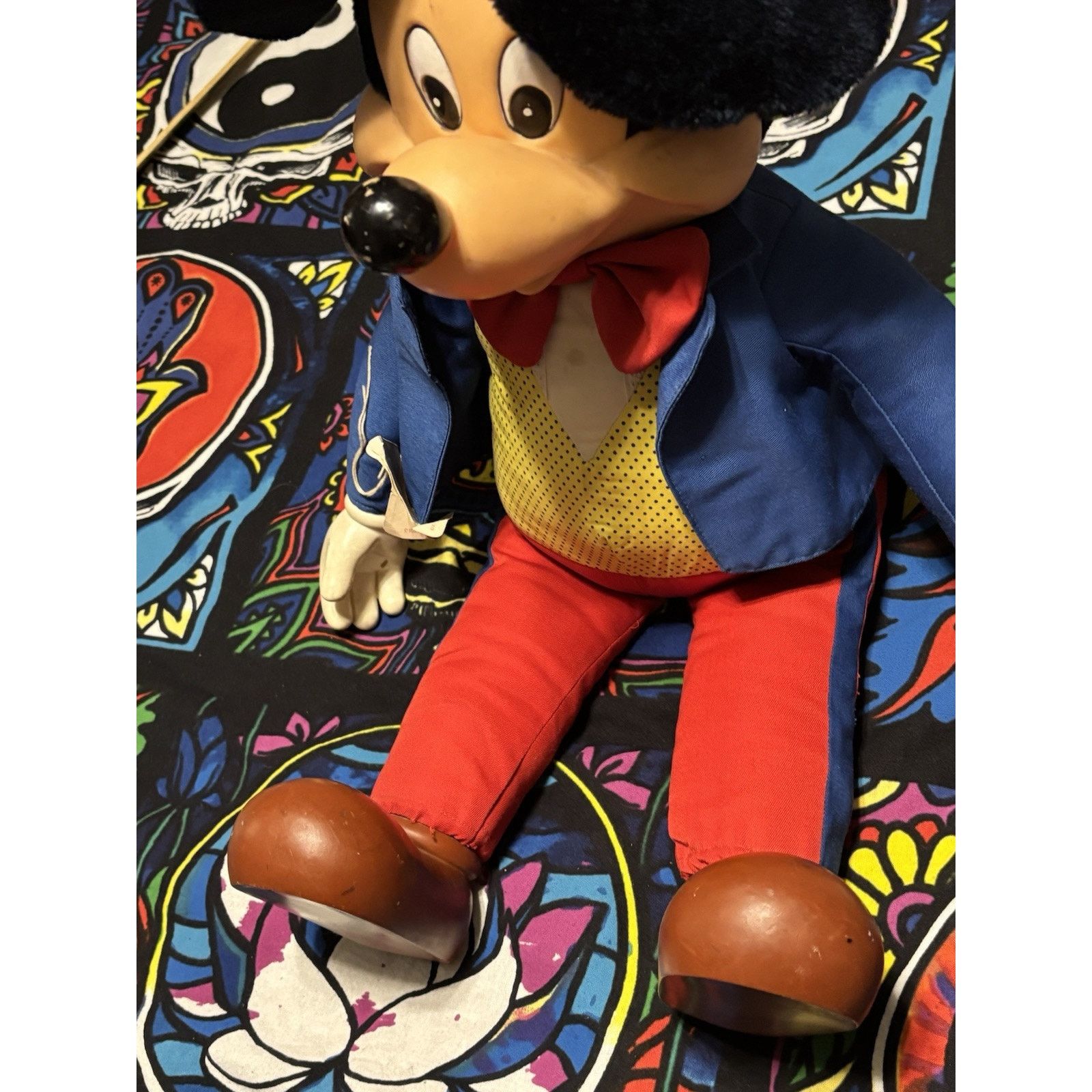Disney Vintage Mickey Mouse Disney Plush Blue 24” Doll Applause NWT Size ONE SIZE - 2 Thumbnail