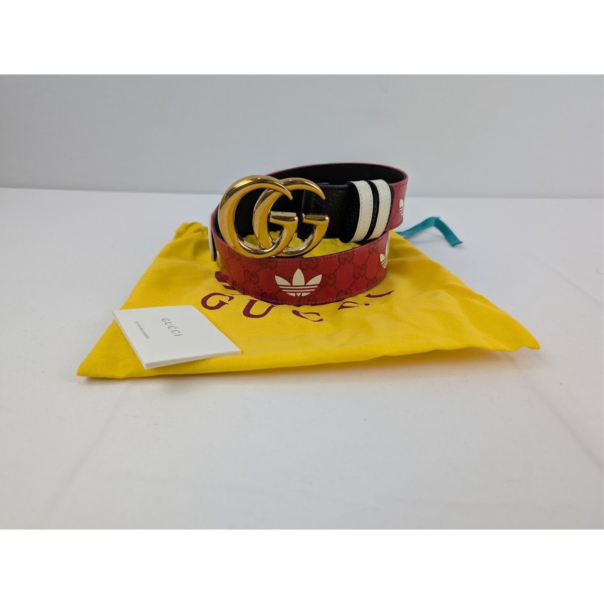 Adidas × Gucci o1rshd1 Size: 75 / M Belt W.40 GG Mar in Black Size 30 - 16 Thumbnail