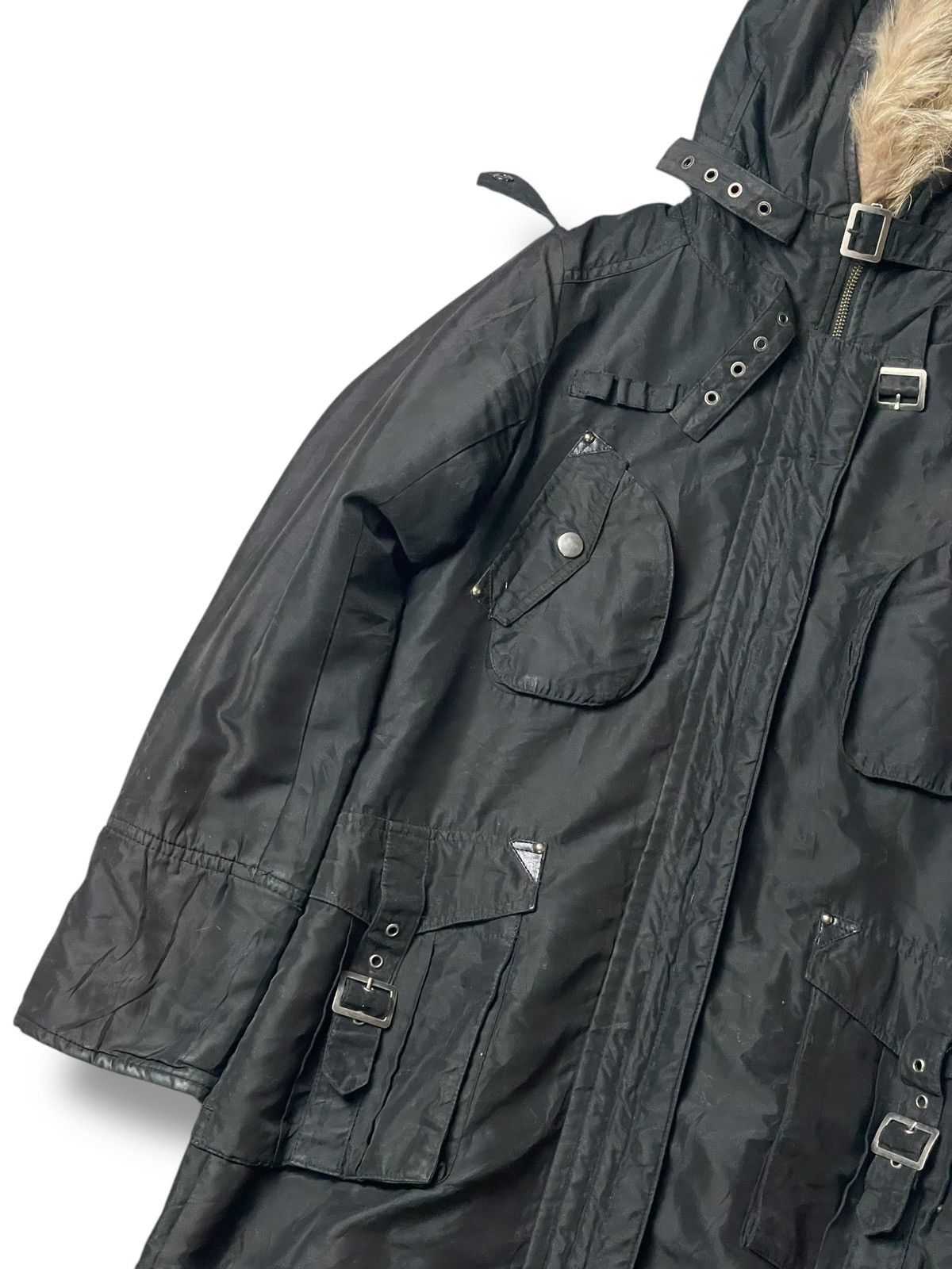 If Six Was Nine × Japanese Brand × Le Grande Bleu (L.G.B.) Japanese Brand Fur Hooded Multipocket Jacket (105) Size US XXS / EU 40 - 3 Thumbnail