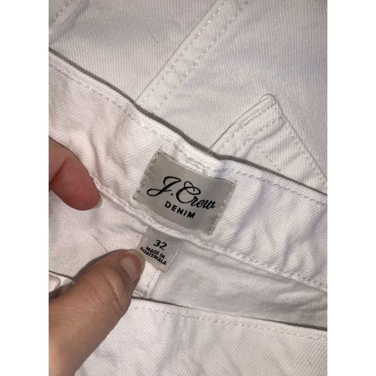 J.Crew J.CREW White Denim Cut-Off Jean Shorts Womens Size 32-7639 Cuffed Size 24" / US 00 / IT 34 - 7 Thumbnail