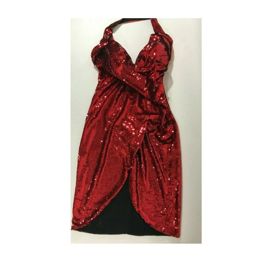 Moschino SPECIAL! AW15 MOSCHINO COUTURE JEREMY SCOTT Halterneck Dress Size L / US 10 / IT 46 - 8 Thumbnail