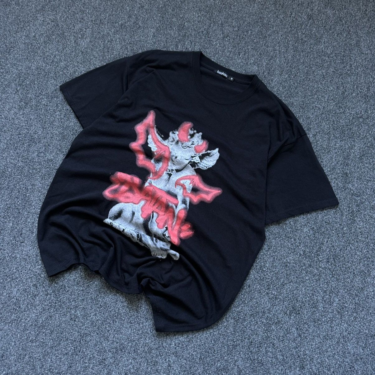 Japanese Brand VTG Adult Devil Angel T-shirts Joke Humor Man’s Tee Boohoo Size US M / EU 48-50 / 2 - 1 Thumbnail