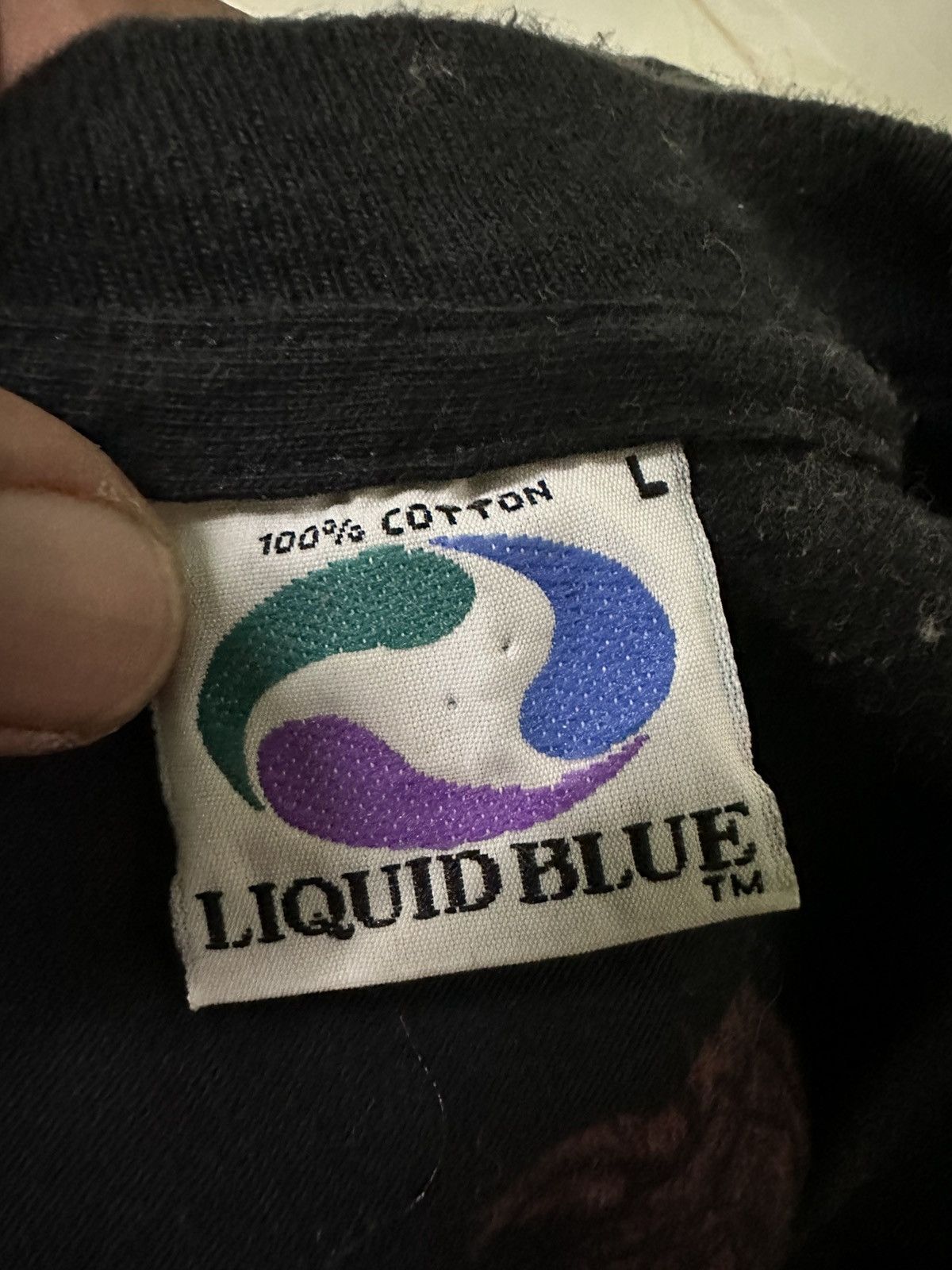 Band Tees × Grateful Dead × Liquid Blue Vtg 1993 Gem, Grateful Dead Liguid Blue David Opil Print Tee Size US L / EU 52-54 / 3 - 12 Thumbnail