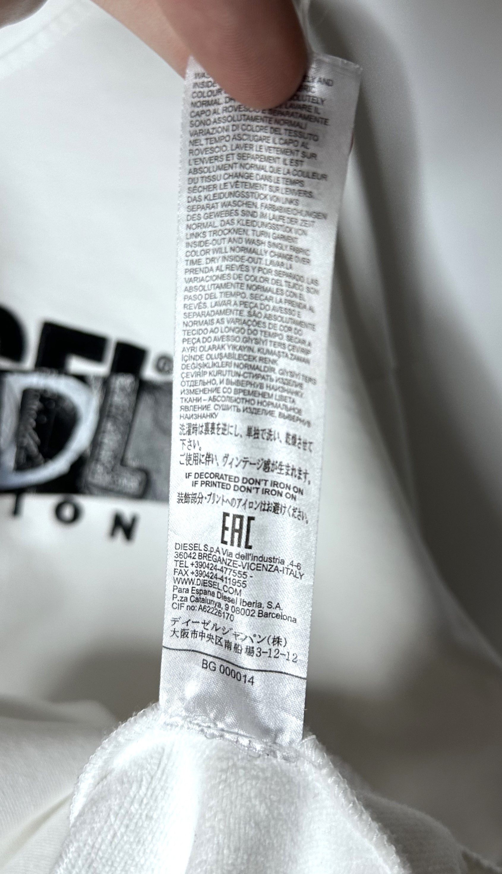 Diesel Diesel Hate Couture Division "Is Dead" Hoodie Mens White Size US L / EU 52-54 / 3 - 7 Thumbnail