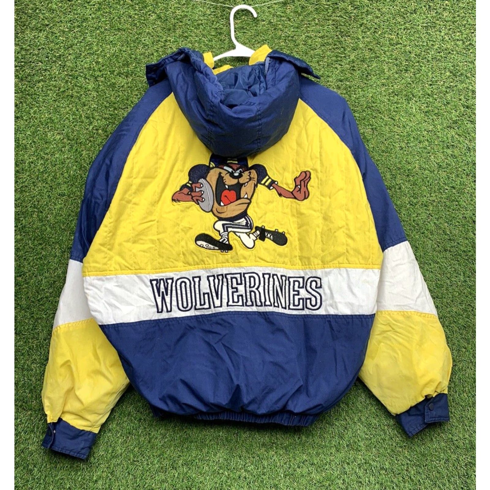 Starter VINTAGE Looney Tunes NFL Puffer Starter Jacket Mens XL Blue Size US XL / EU 56 / 4 - 2 Thumbnail
