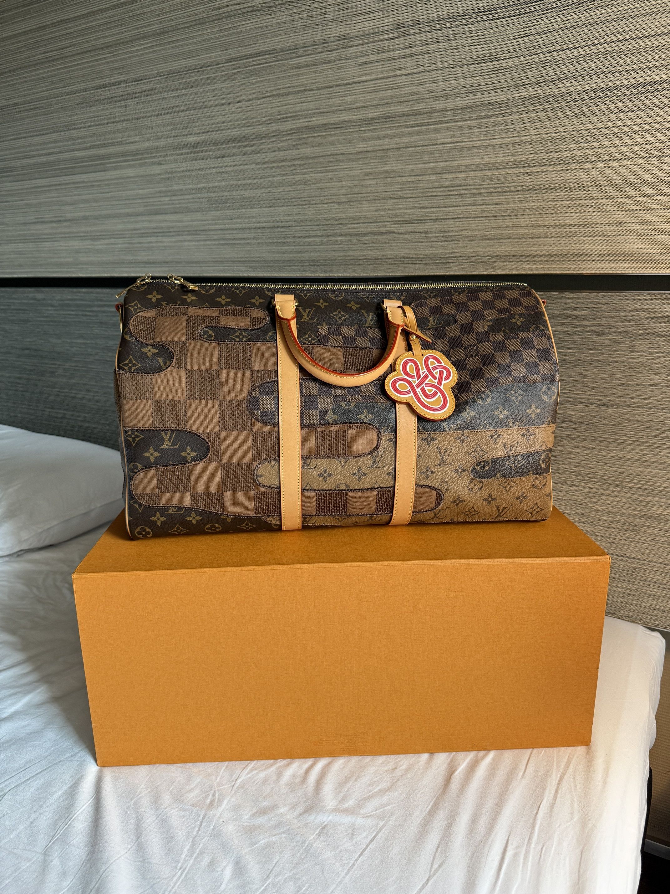 Louis Vuitton Louis Vuitton x Nigo Keepall Bandouliere 50 Canvas Size ONE SIZE - 6 Thumbnail