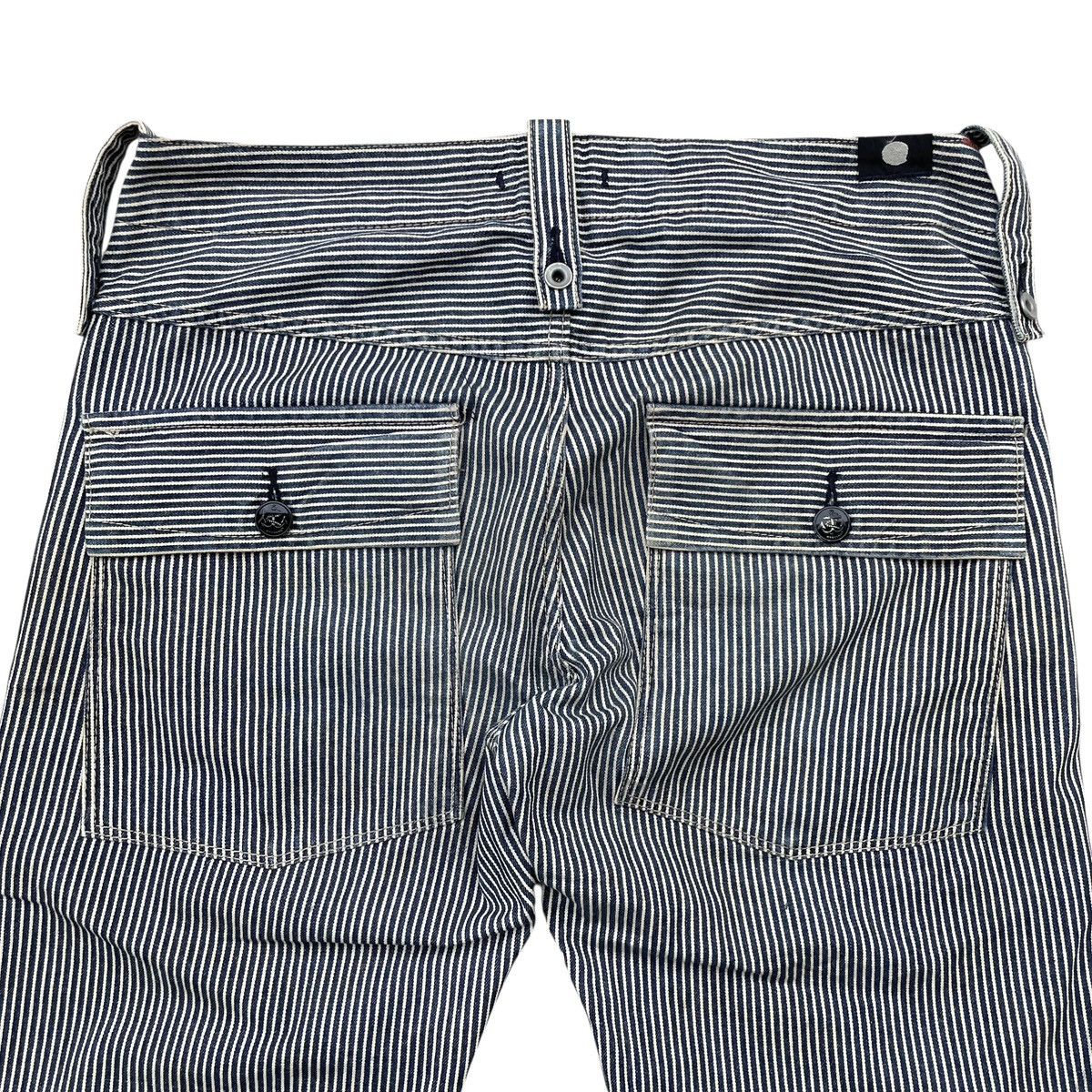 Japanese Brand Blue Way Jeans Japan Hickory Naval Work Pants Size US 34 / EU 50 - 4 Thumbnail