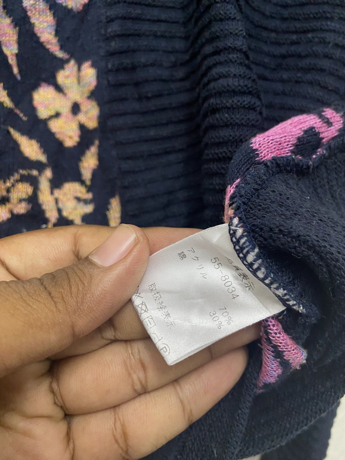 Japanese Brand Vintage Celeine brand cardigan with a floral pattern Size US M / EU 48-50 / 2 - 4 Thumbnail