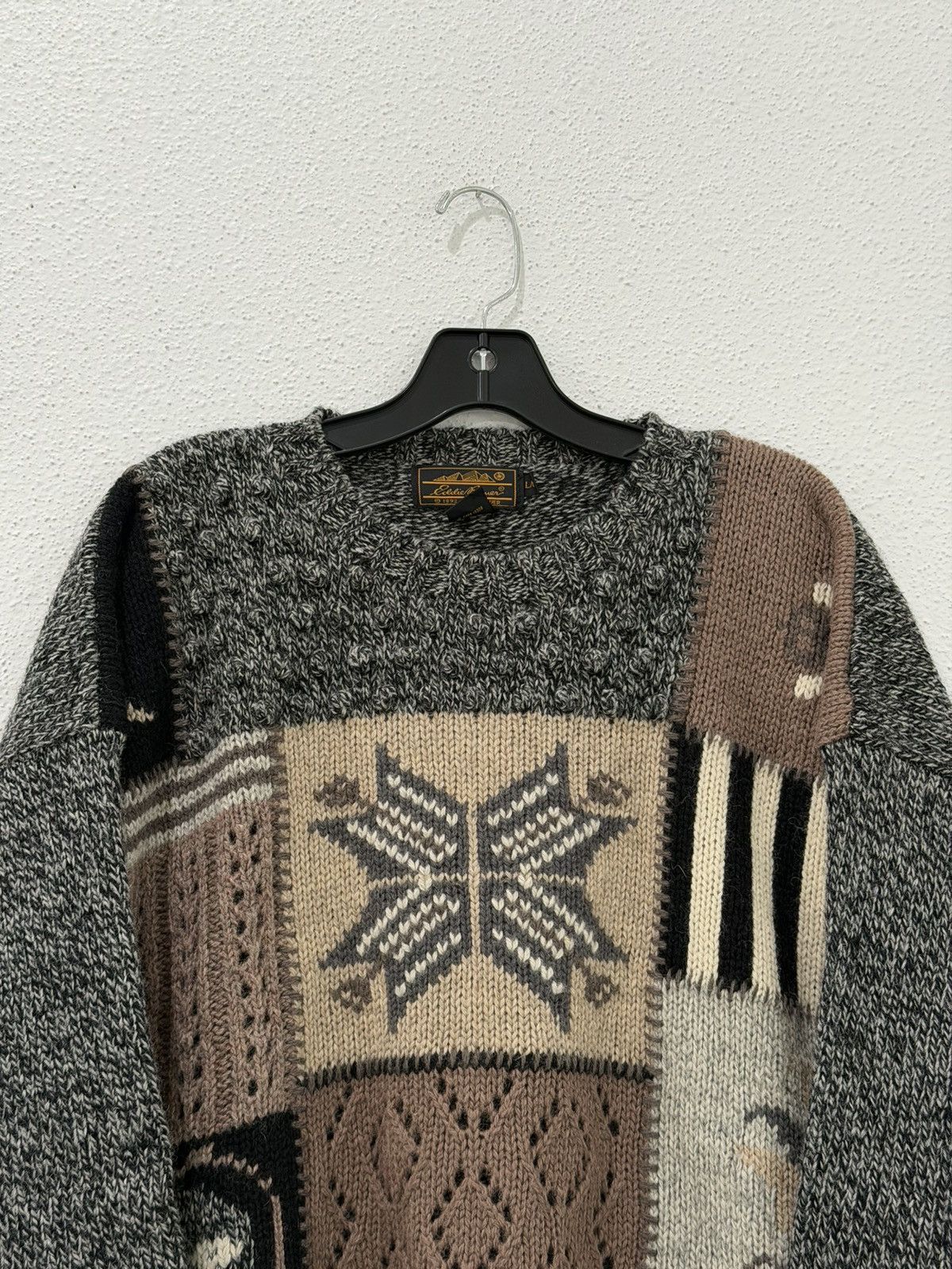 Eddie Bauer VTG 90s Eddie Bauer Women’s L Nordic Wool Blend Knit Sweater Size L / US 10 / IT 46 - 2 Thumbnail