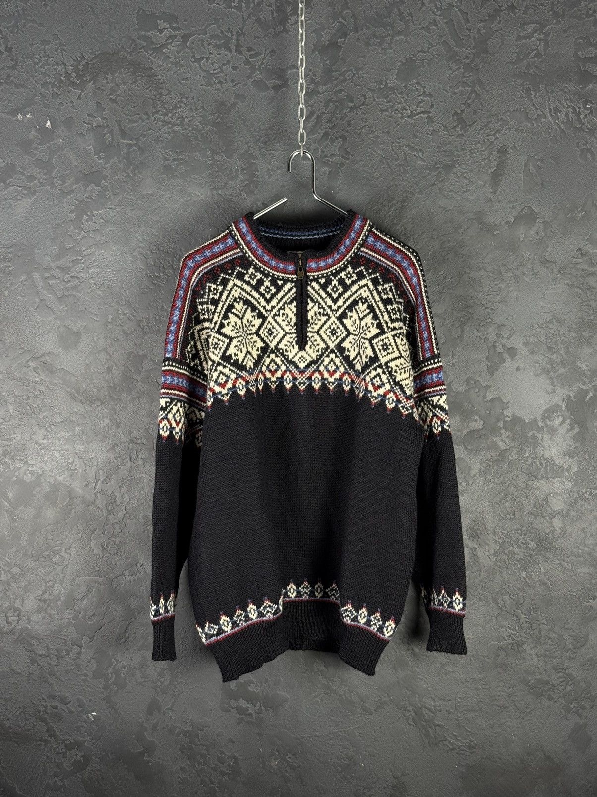 Dale Of Norway Dale Of Norway Men’s 1/4 Zip Wool Knitted Sweather Size XL Size US XL / EU 56 / 4 - 3 Thumbnail