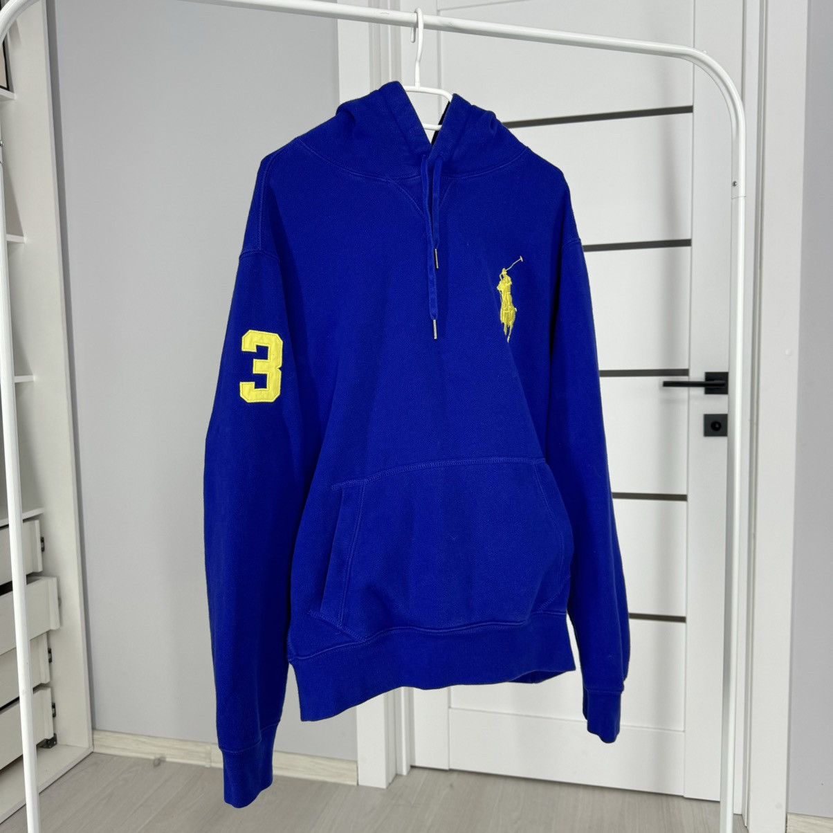 Pre-owned Polo Ralph Lauren X Vintage Hoodie Polo Ralph Laurent 3 In Blue