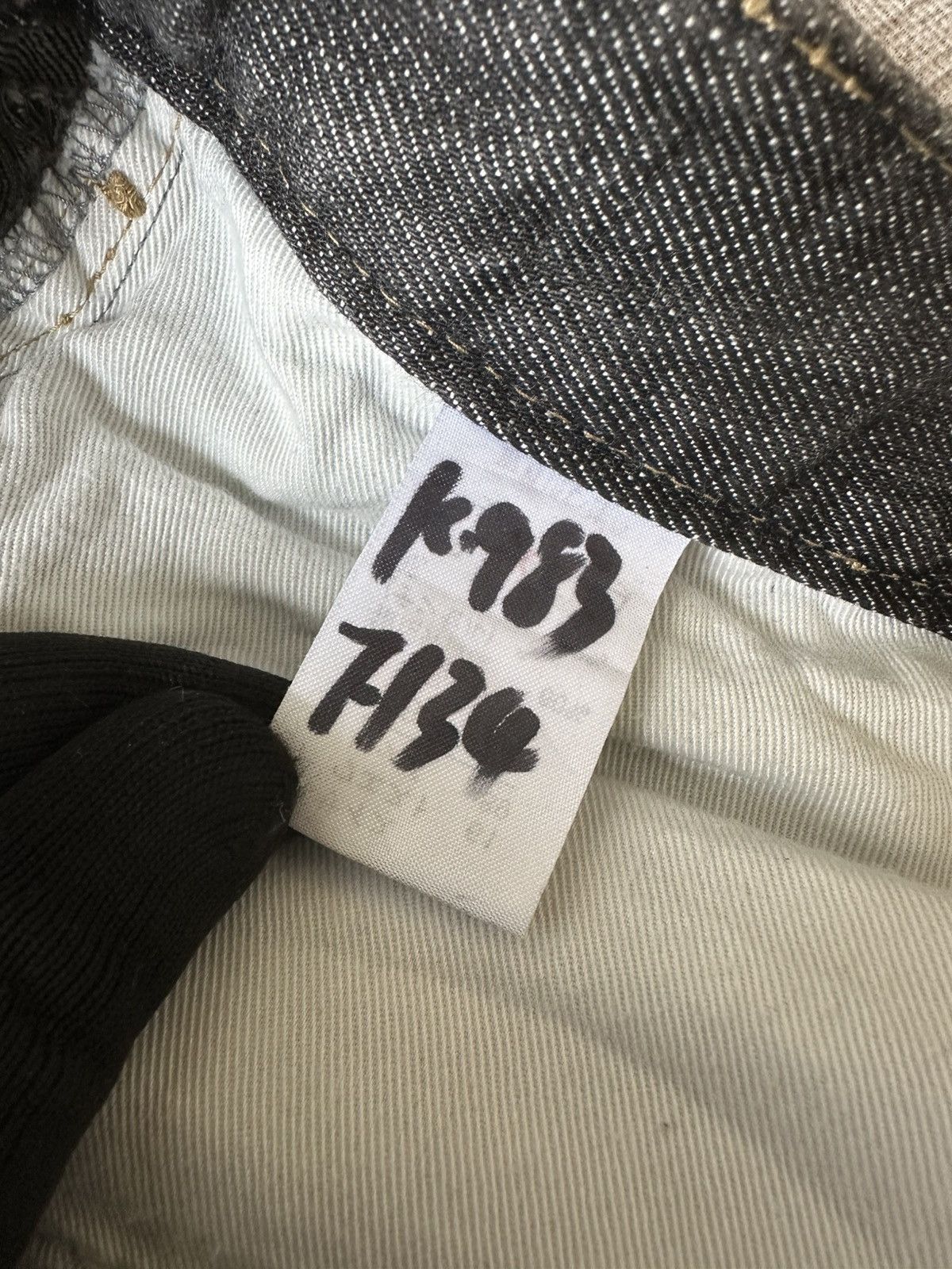 Japanese Brand Japanese Brand Waxed Denim Rick Owens Style Size US 31 - 14 Thumbnail