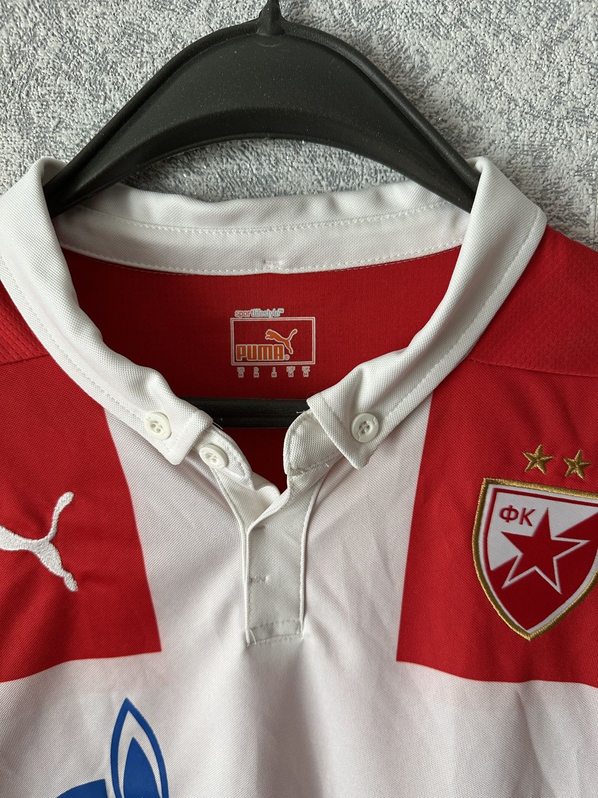 Puma Red Star Belgrade 2014 2015 home Crvena Zvezda kit shirt tee Size US M / EU 48-50 / 2 - 2 Thumbnail