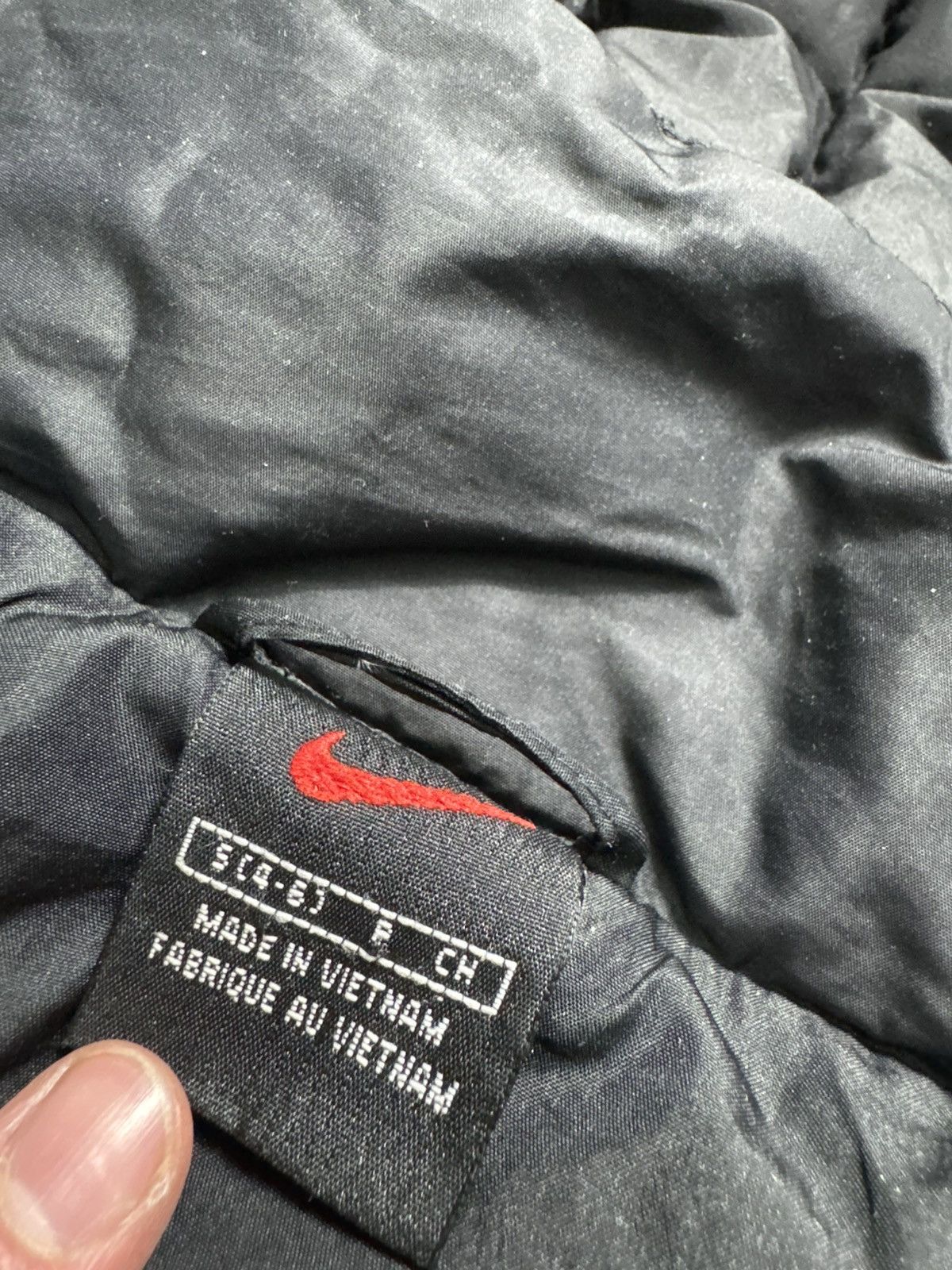 Nike Nike Down Puffer Bomber Jacket Big Swoosh Vintage 90’s Size US S / EU 44-46 / 1 - 9 Thumbnail