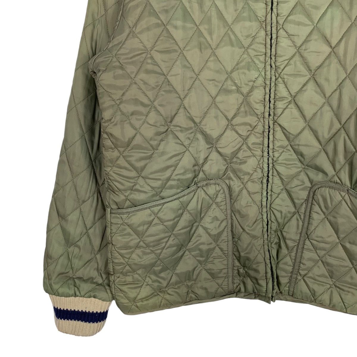 Japanese Brand FIRST PARKING Quilted Fleece Reversible Jacket #0946-C42 Size US M / EU 48-50 / 2 - 3 Thumbnail