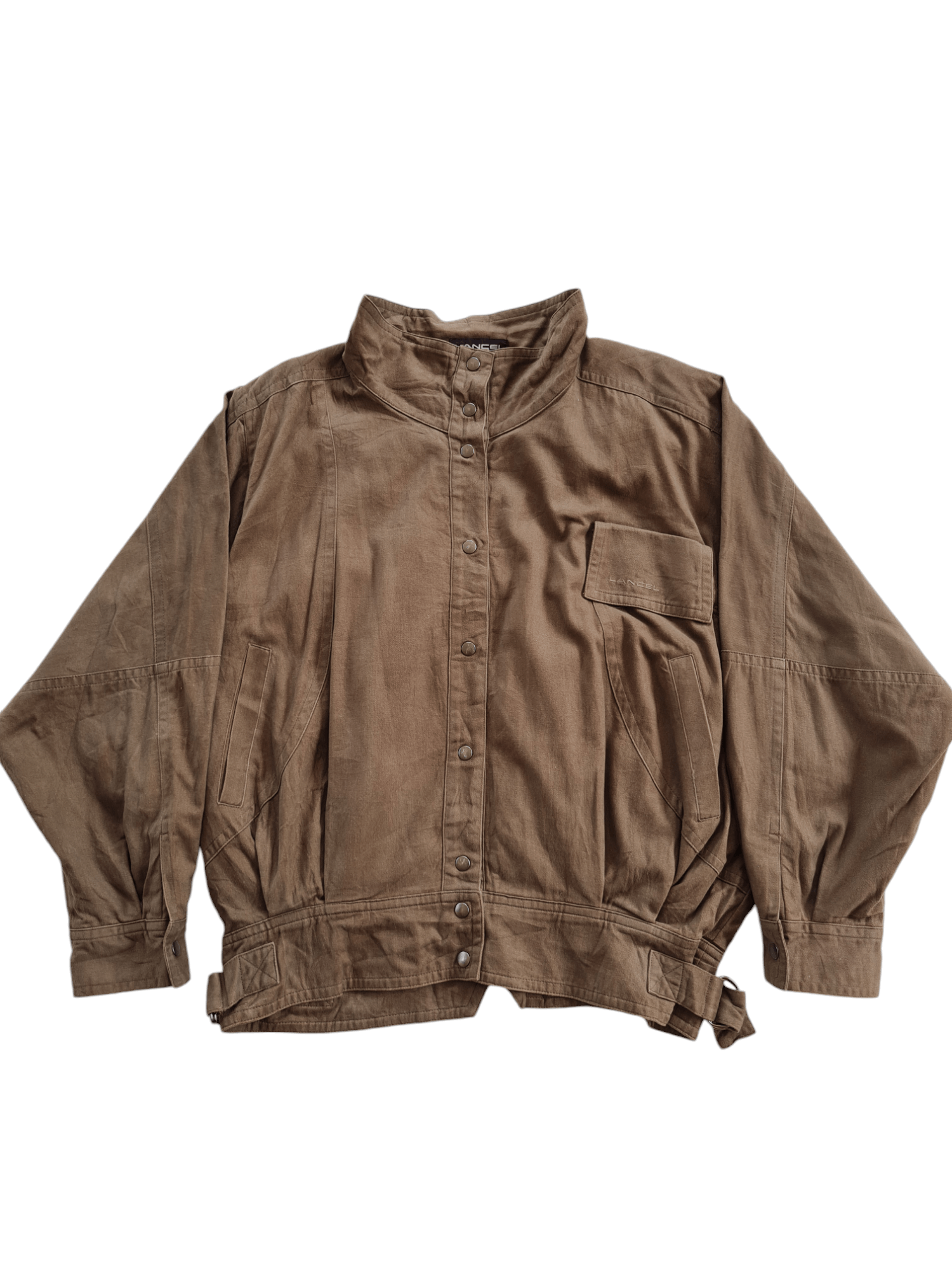 Lancel × Vintage ✅️Vintage Lancel Bomber Jacket Button Up Size US XL / EU 56 / 4 - 1 Thumbnail