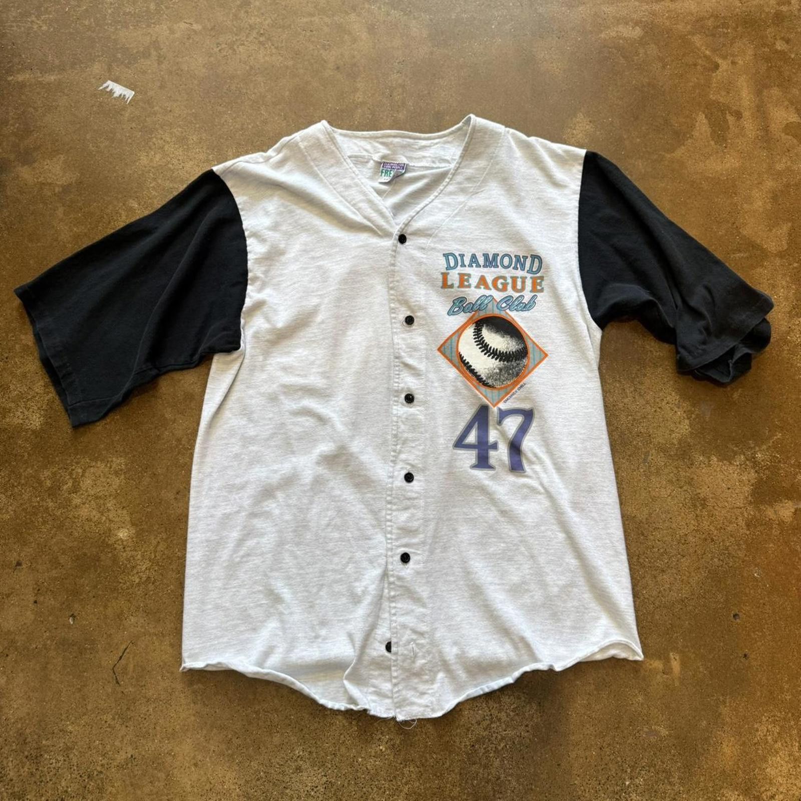Designer Colorblock Baseball Jersey Tee Size US L / EU 52-54 / 3 - 2 Thumbnail