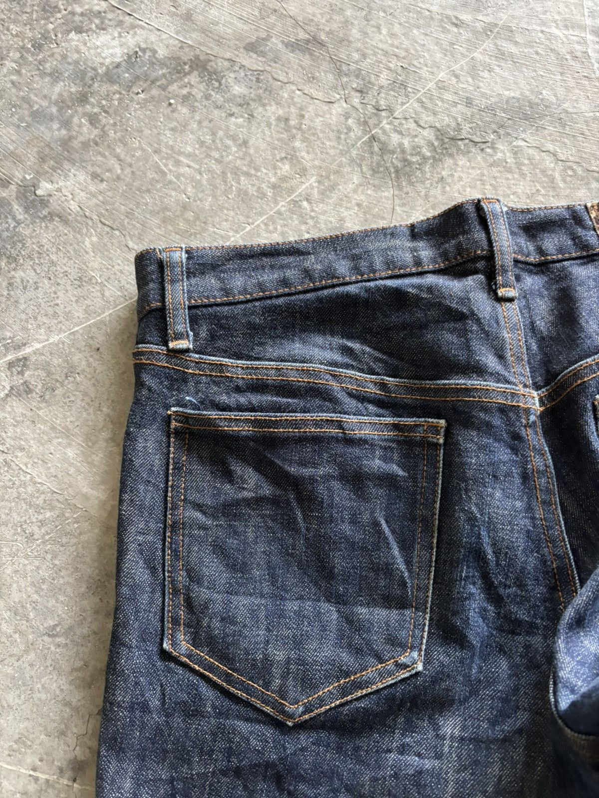 Shellac SHELLAC japanese denim slim style hedi slimane ish fit stack Size US 33 - 13 Thumbnail