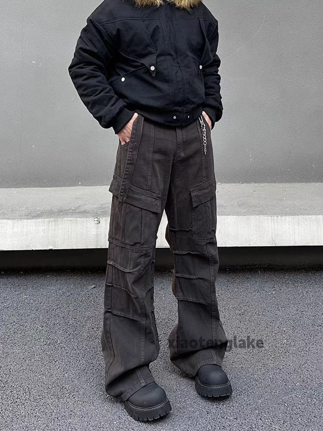 Designer Unisex outdoor utility loose baggy skate hiphop pants Size US 32 / EU 48 - 1 Thumbnail