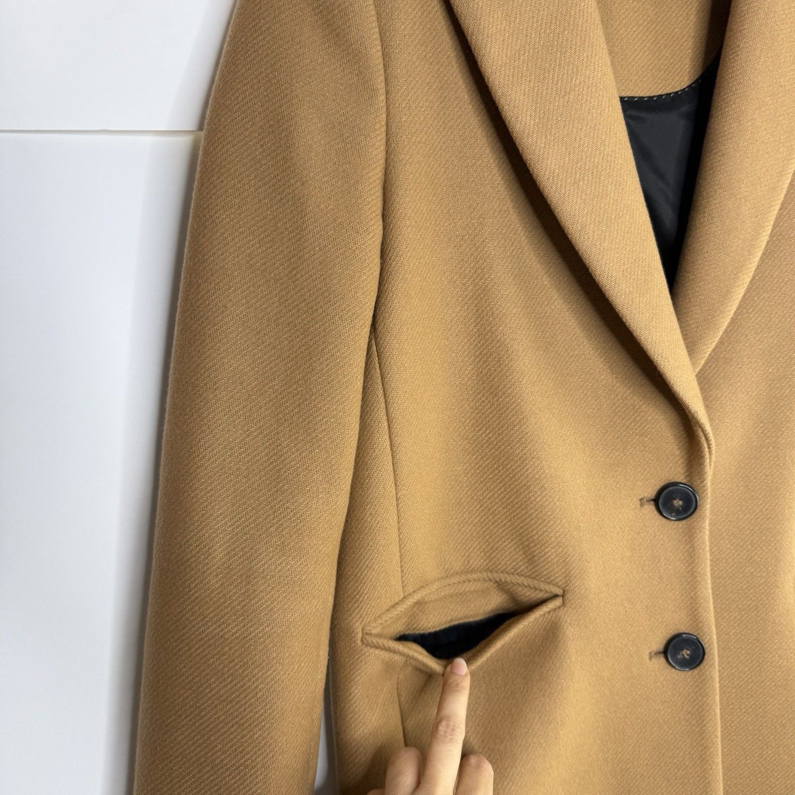 Zara Zara Women Lapel Collar Overcoat Size XS Brown Single Breast Size XS / US 0-2 / IT 36-38 - 8 Thumbnail