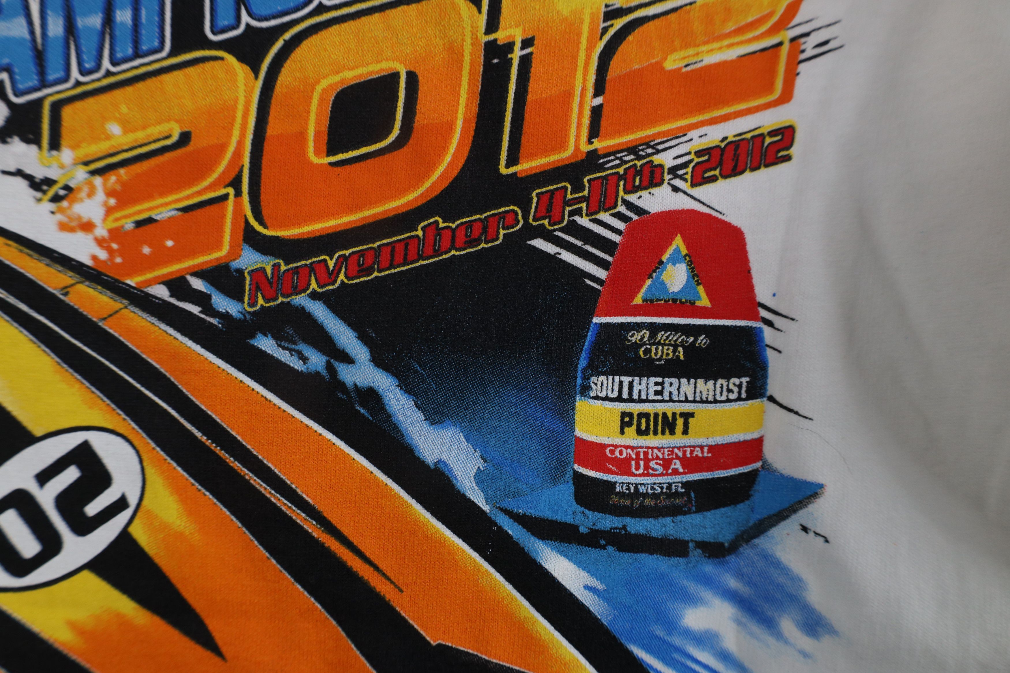Vintage Vintage Y2K Key West World Championships Boating T-Shirt Size US S / EU 44-46 / 1 - 10 Thumbnail