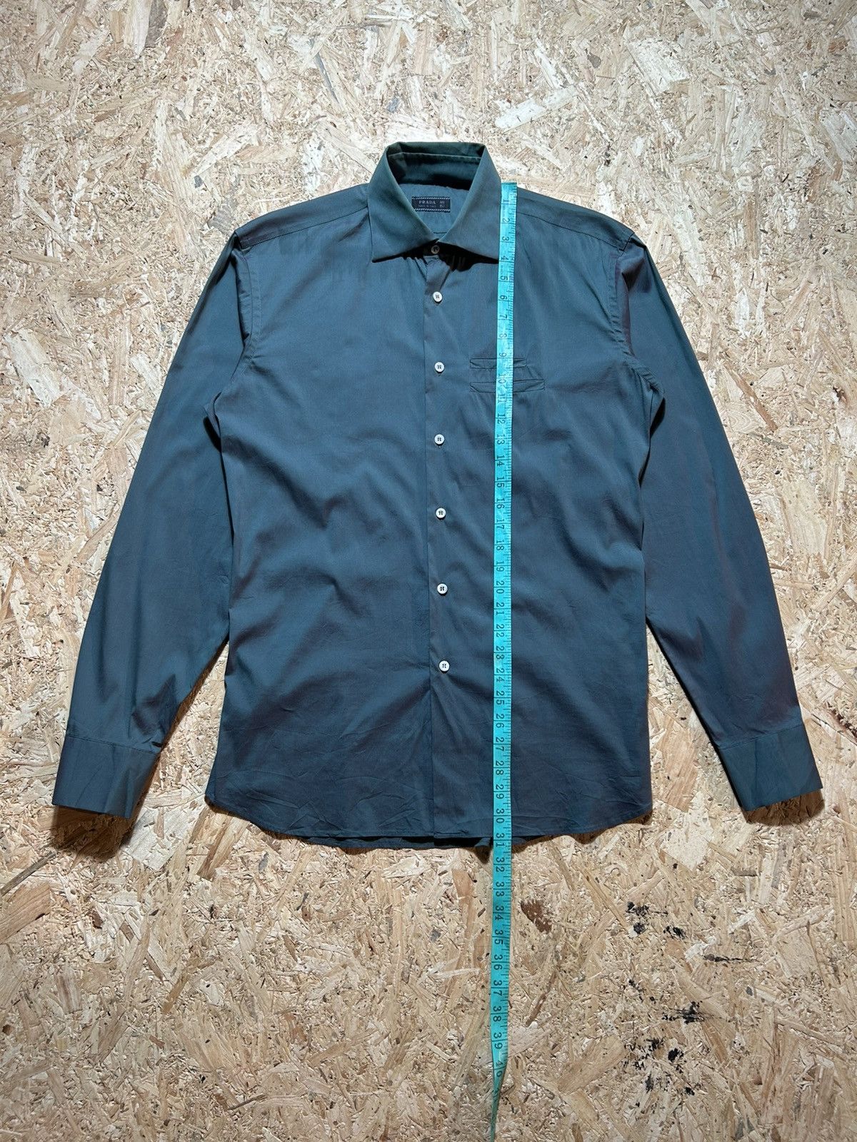 Prada Prada Button Up Long Sleeve Shirt Size US M / EU 48-50 / 2 - 17 Thumbnail