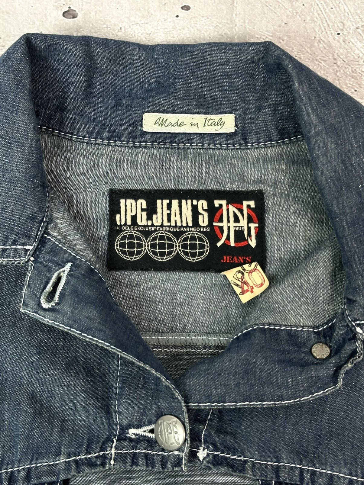 Jean Paul Gaultier Vintage JPG Jean Paul Gaultier Blue Denim Light Jacket Size M / US 6-8 / IT 42-44 - 7 Thumbnail
