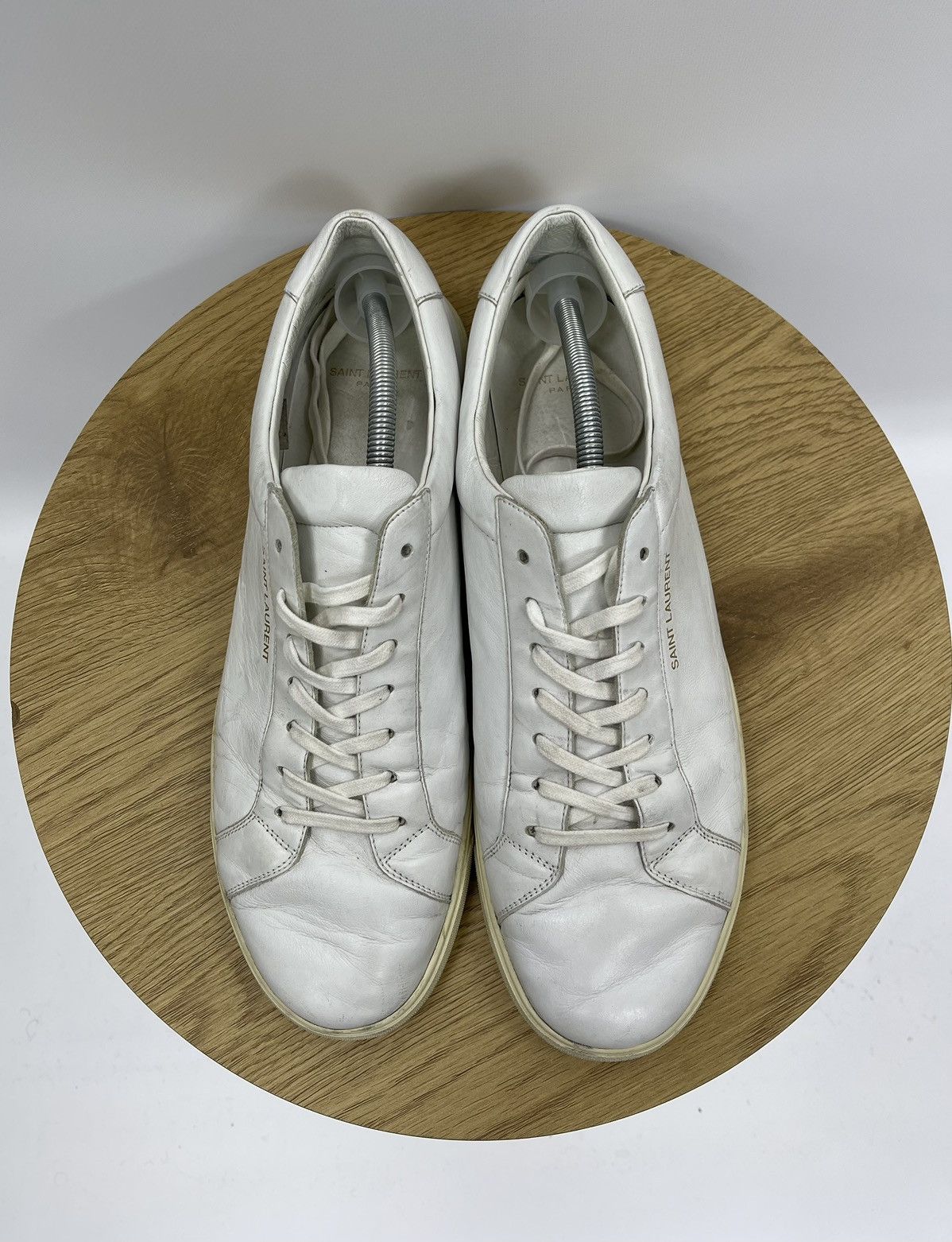 Saint Laurent Paris Saint Laurent Paris Sneakers Size 46 White DB 606833 Italy Size US 13 / EU 46 - 2 Thumbnail