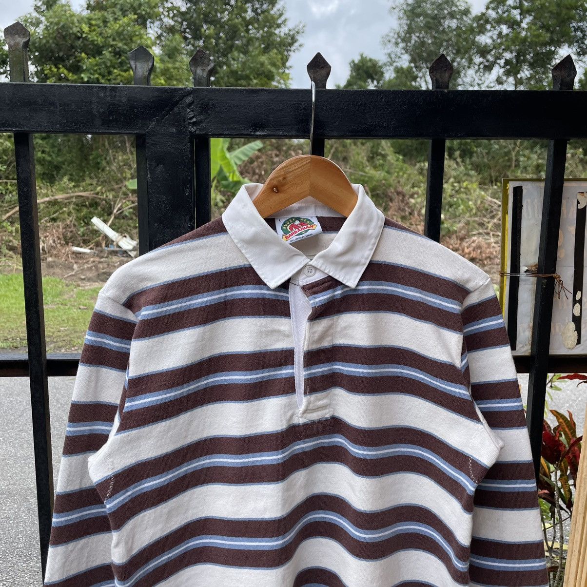 Vintage 🔥Vintage Barbarian Rugby Wear Striped Polos Rugby Shirts Size US M / EU 48-50 / 2 - 4 Thumbnail