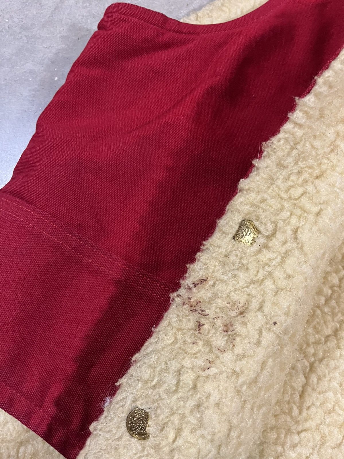 Vintage Vintage 60s Carters Red Shearling Hunting Vest Size US M / EU 48-50 / 2 - 3 Thumbnail