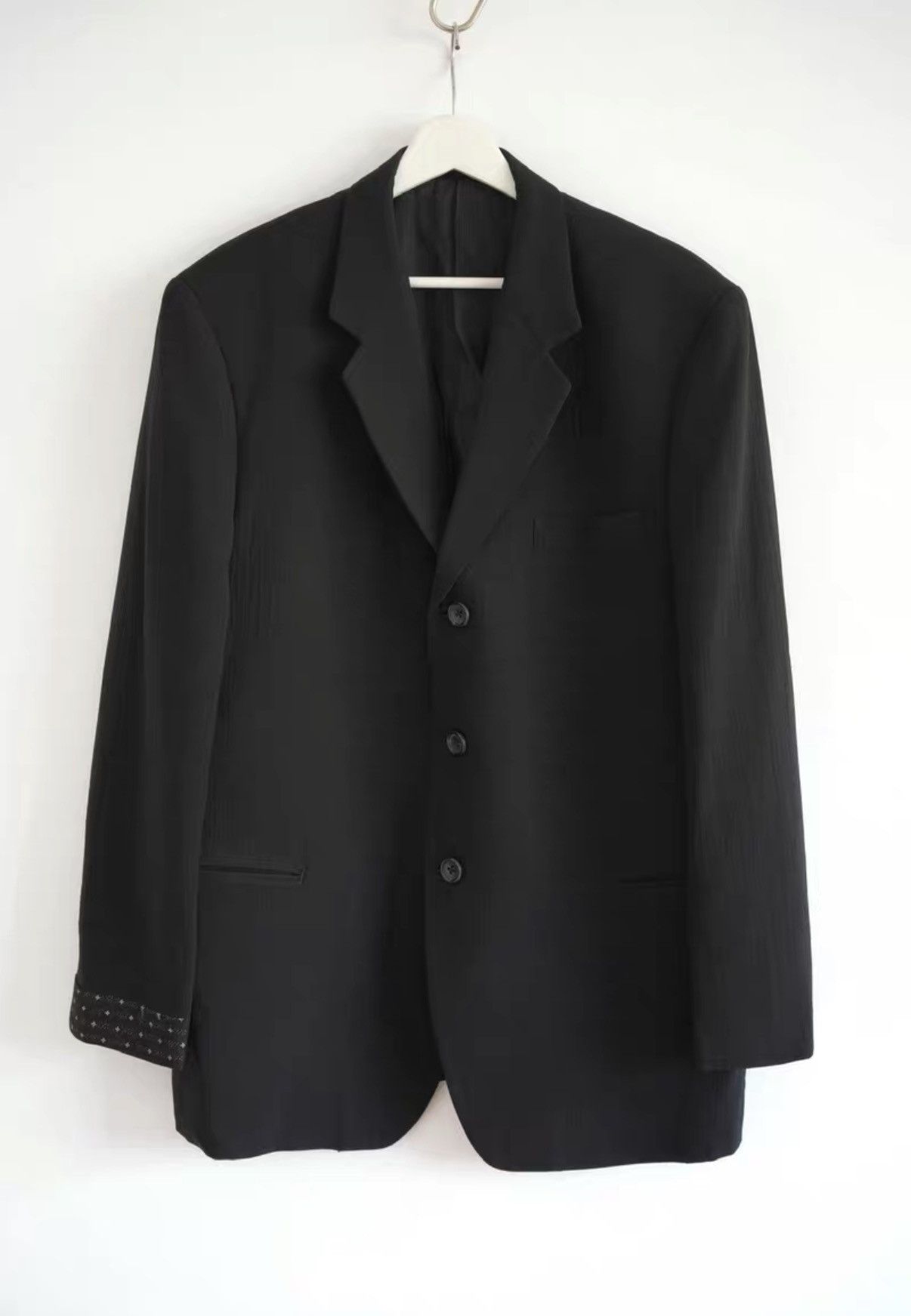 Yohji Yamamoto Yohji Yamamoto 95SS Sashiko Sleeve Blazer K4 Size US S / EU 44-46 / 1 - 1 Thumbnail