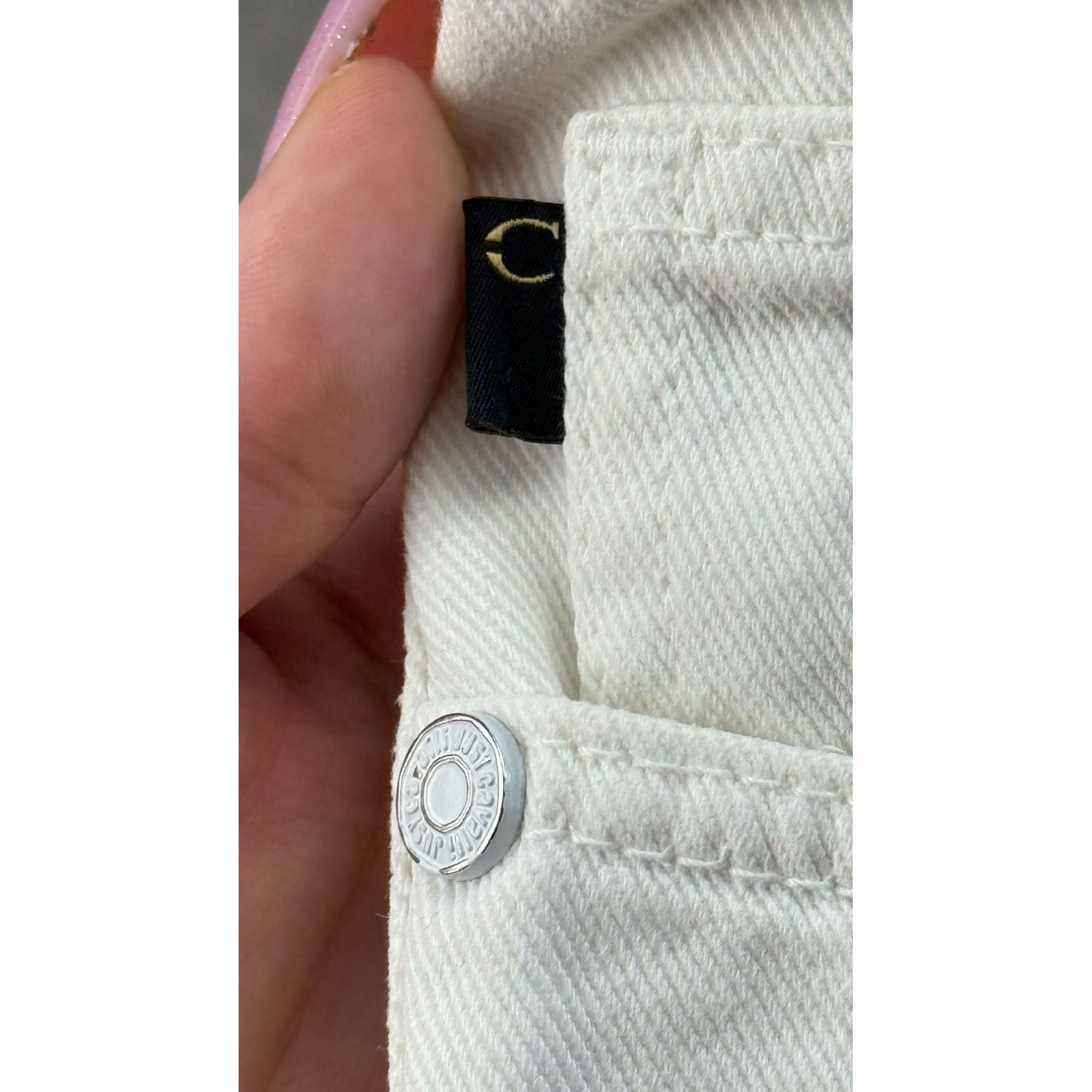 Just Cavalli Archive Just Cavalli White Denim Shorts – Ittierre Era Size US 34 / EU 50 - 13 Thumbnail
