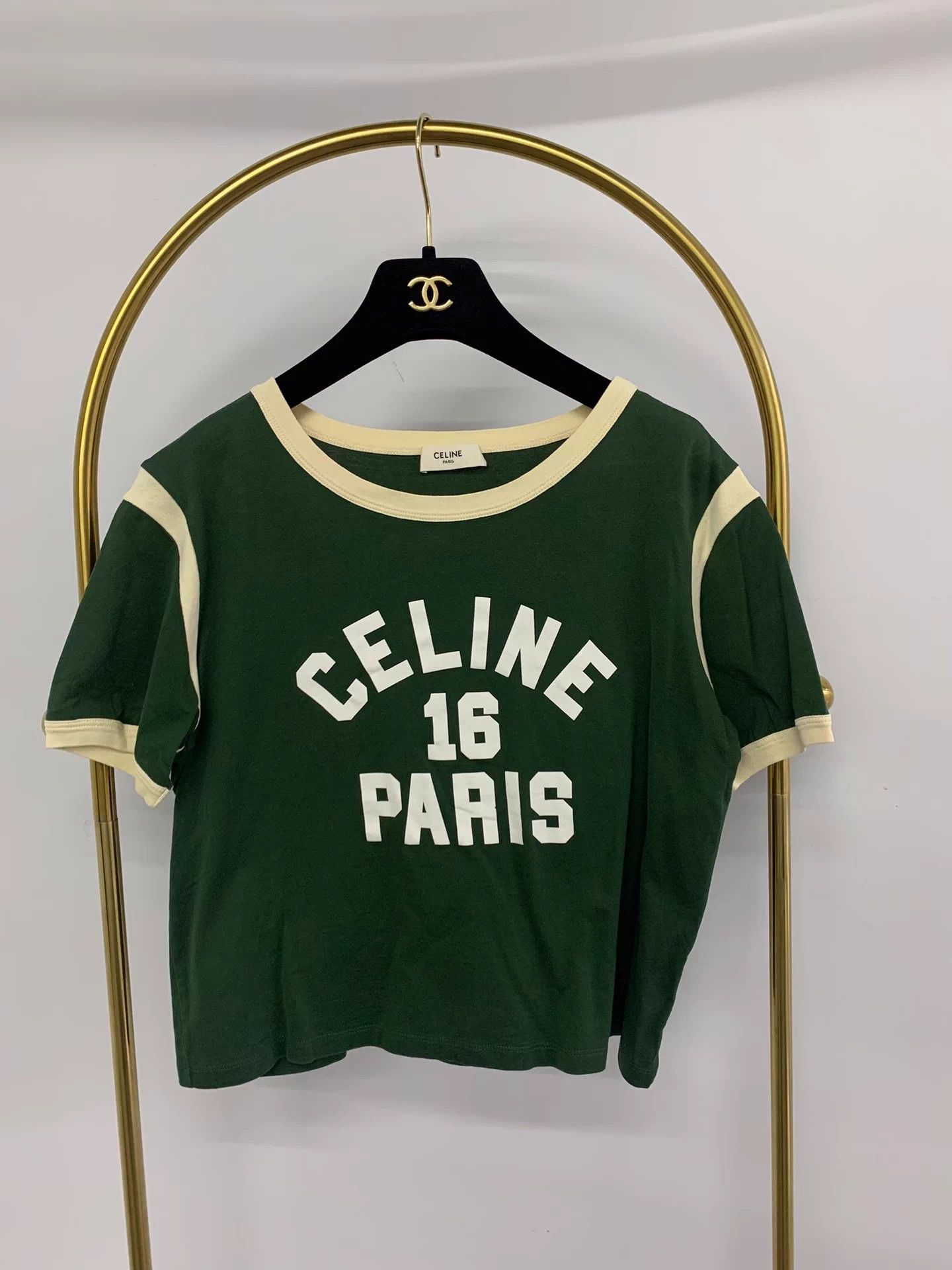 Celine Celine Green Print Short-Sleeve Tee M New Size M / US 6-8 / IT 42-44 - 1 Thumbnail