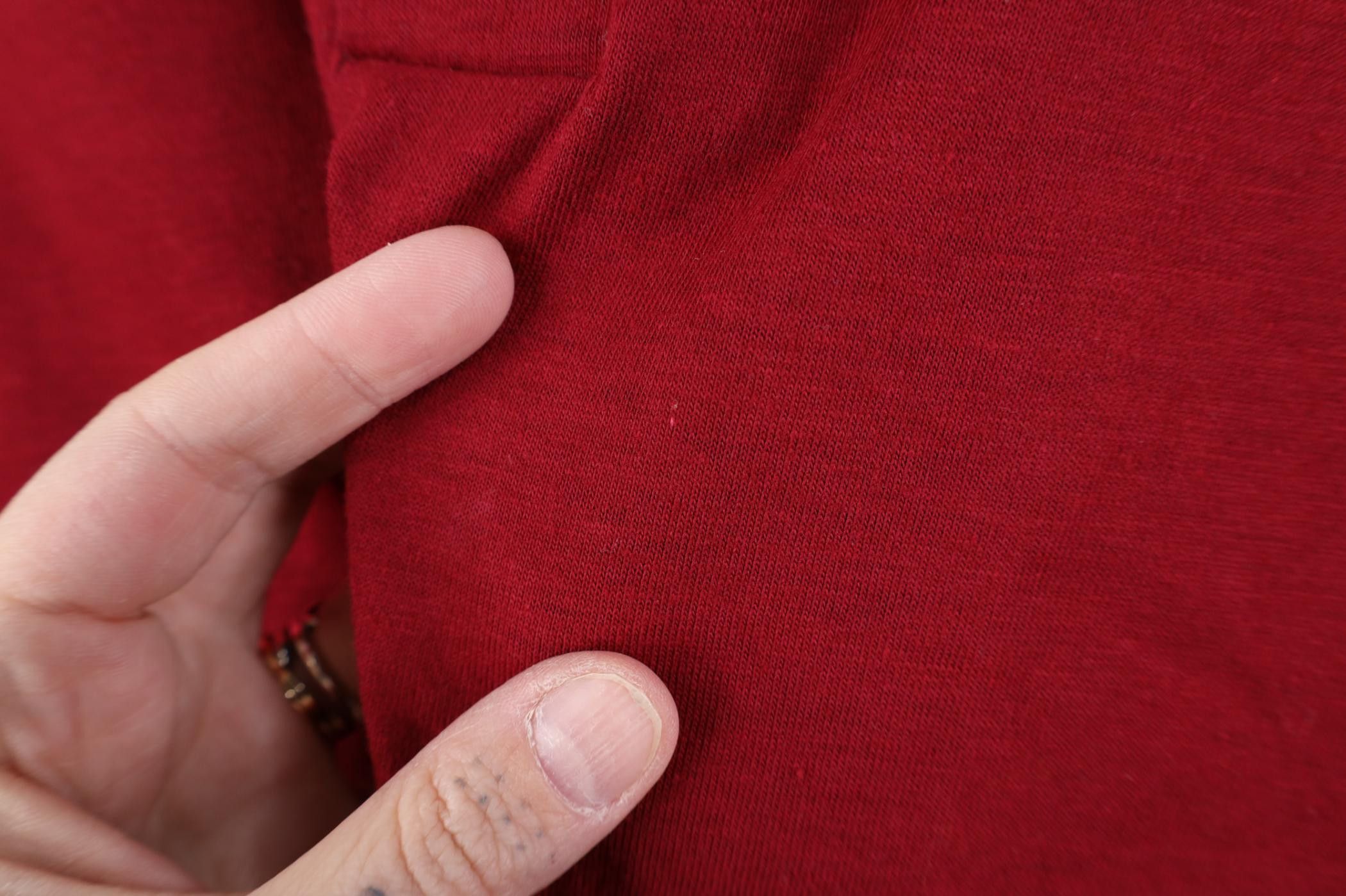 Vintage Vintage 80s 90s Baseball Ringer Henley T-Shirt Red USA Size US M / EU 48-50 / 2 - 11 Thumbnail