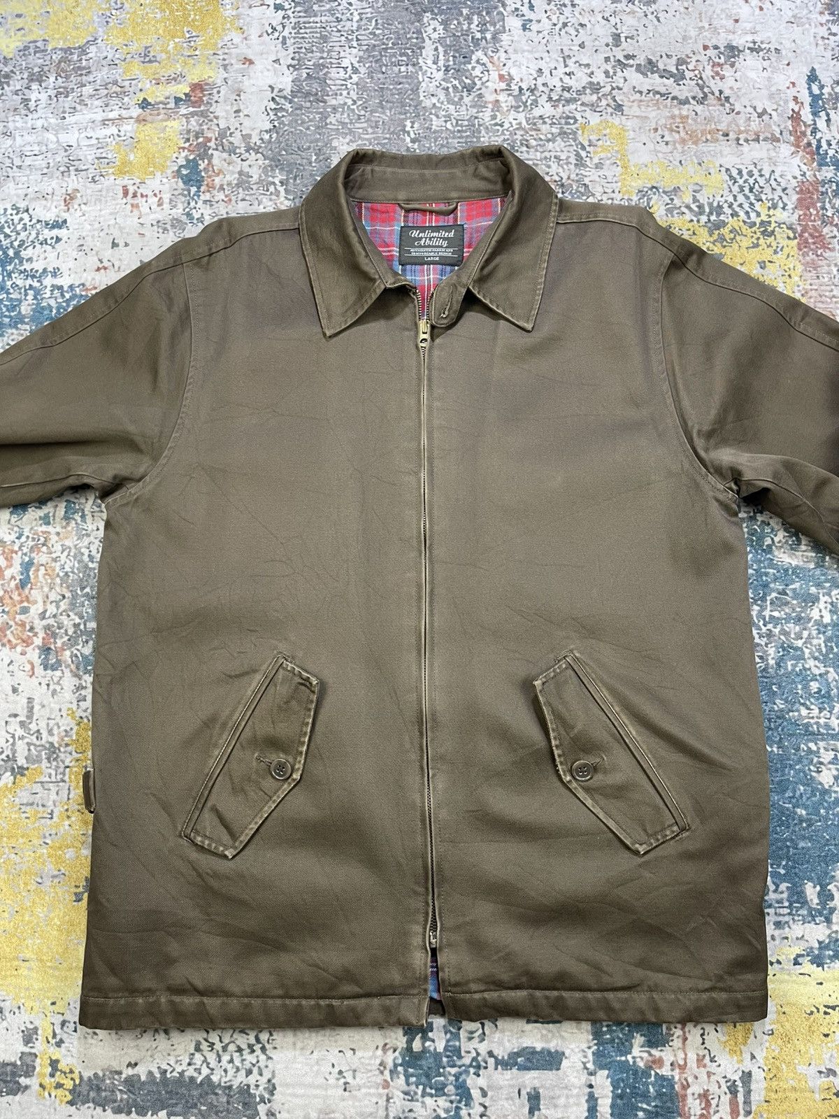 Japanese Brand Unlimited Ability Half Belted Zip Up Jacket Size US M / EU 48-50 / 2 - 2 Thumbnail