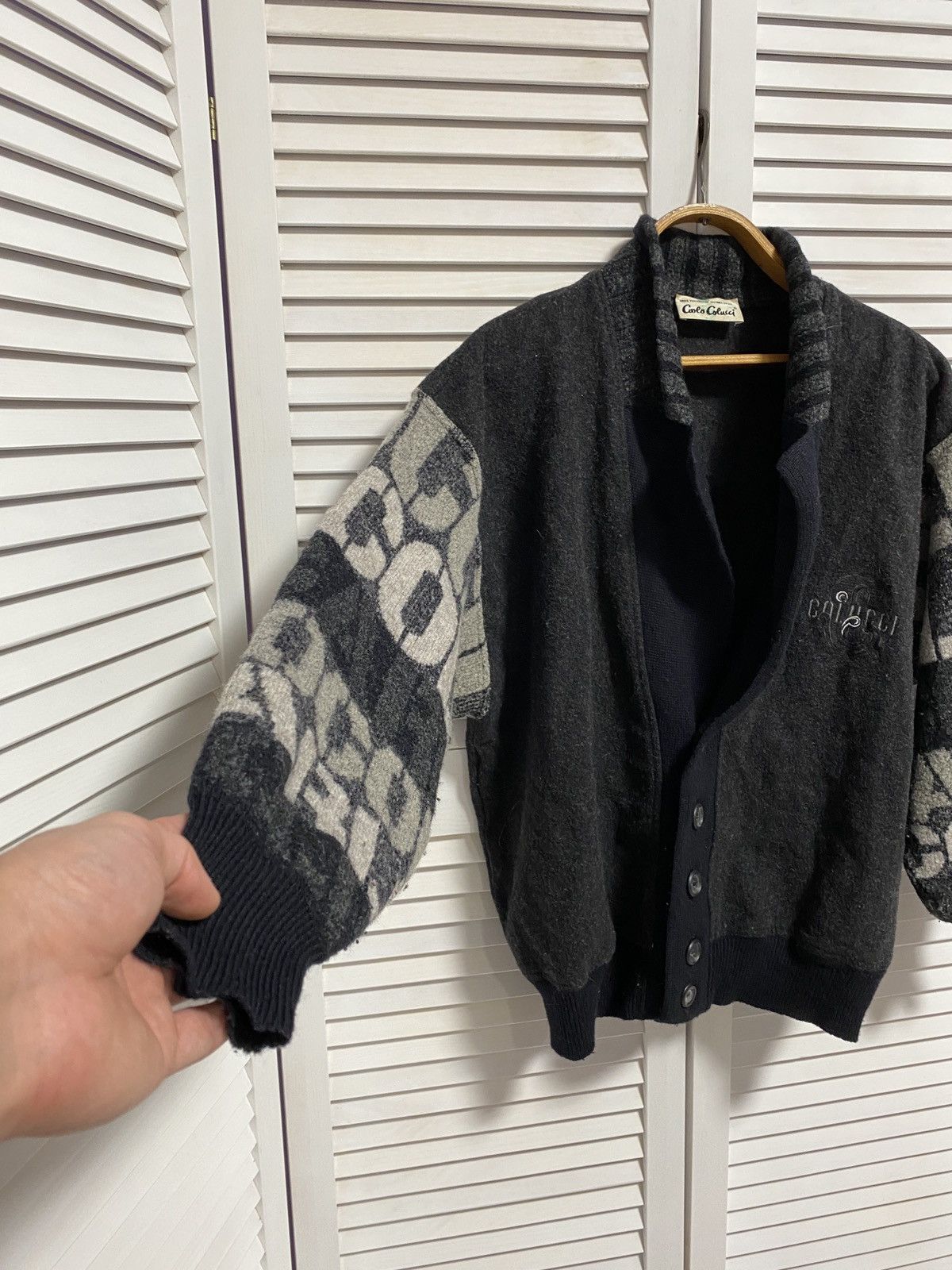 Carlo Colucci ☄️ Carlo Colluci Knitwear Jumper Jacket Wool sweater Size US L / EU 52-54 / 3 - 4 Thumbnail