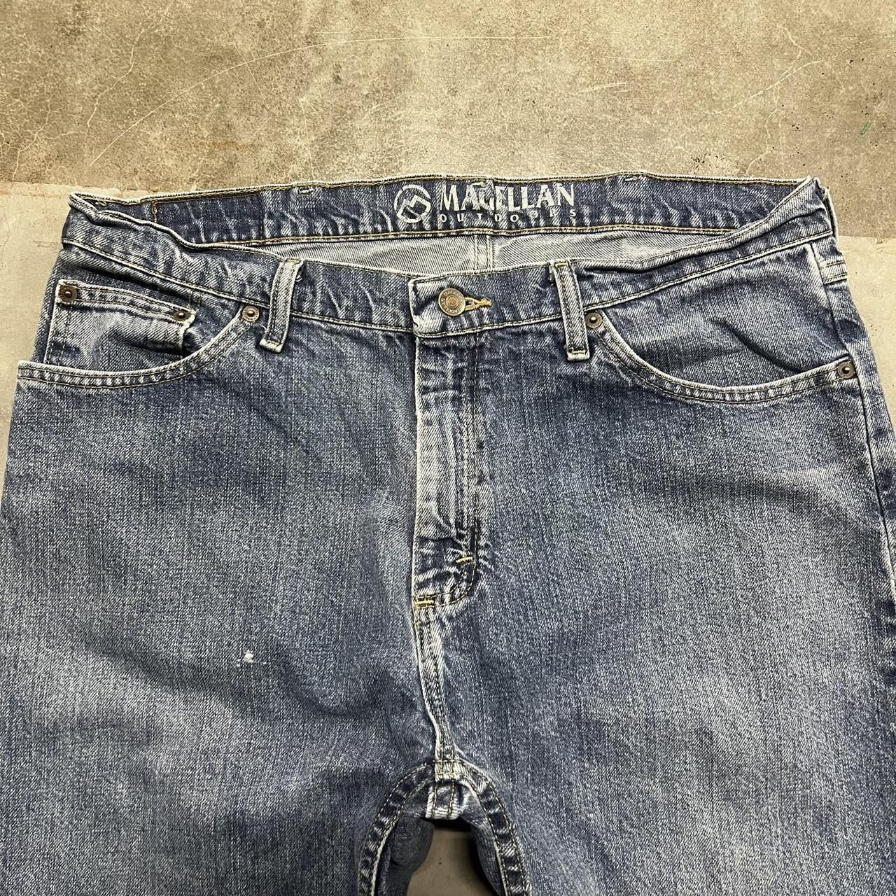 Japanese Brand × Vintage Vintage Y2K Grunge Paint Splatter Medium Wash Denim Jeans! Size US 35 - 4 Thumbnail