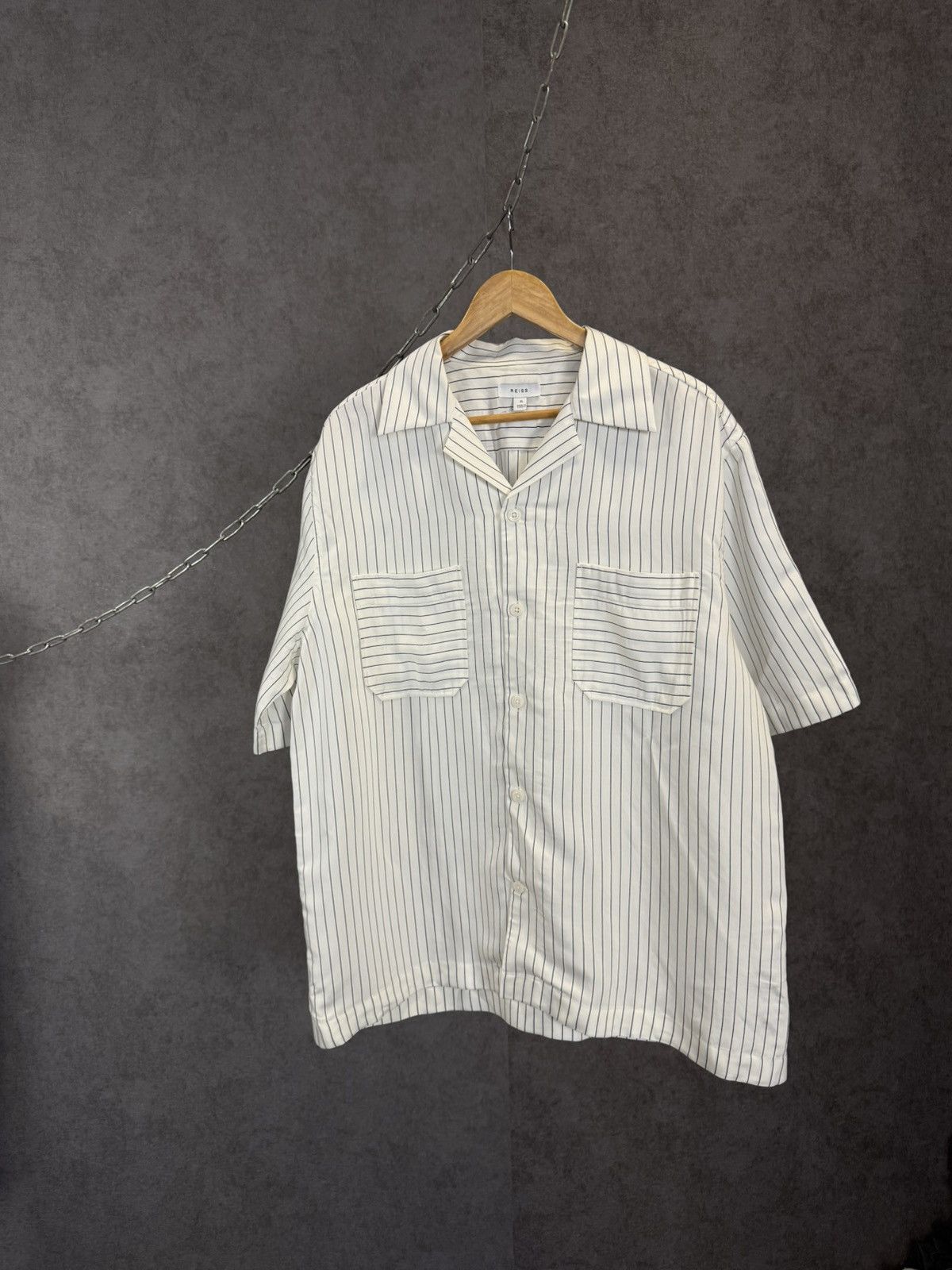 Reiss Reiss designer striped shirt Size US XL / EU 56 / 4 - 1 Thumbnail
