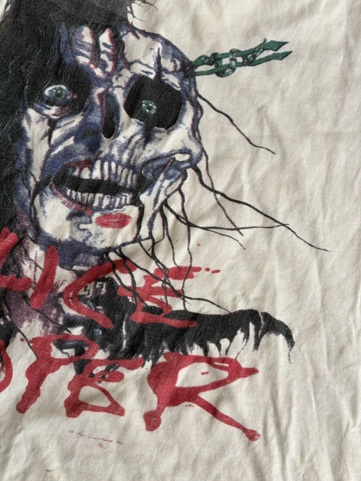 Vintage Alice Cooper 1987 Vintage Distressed Single Stitch Shirt Size US M / EU 48-50 / 2 - 4 Thumbnail