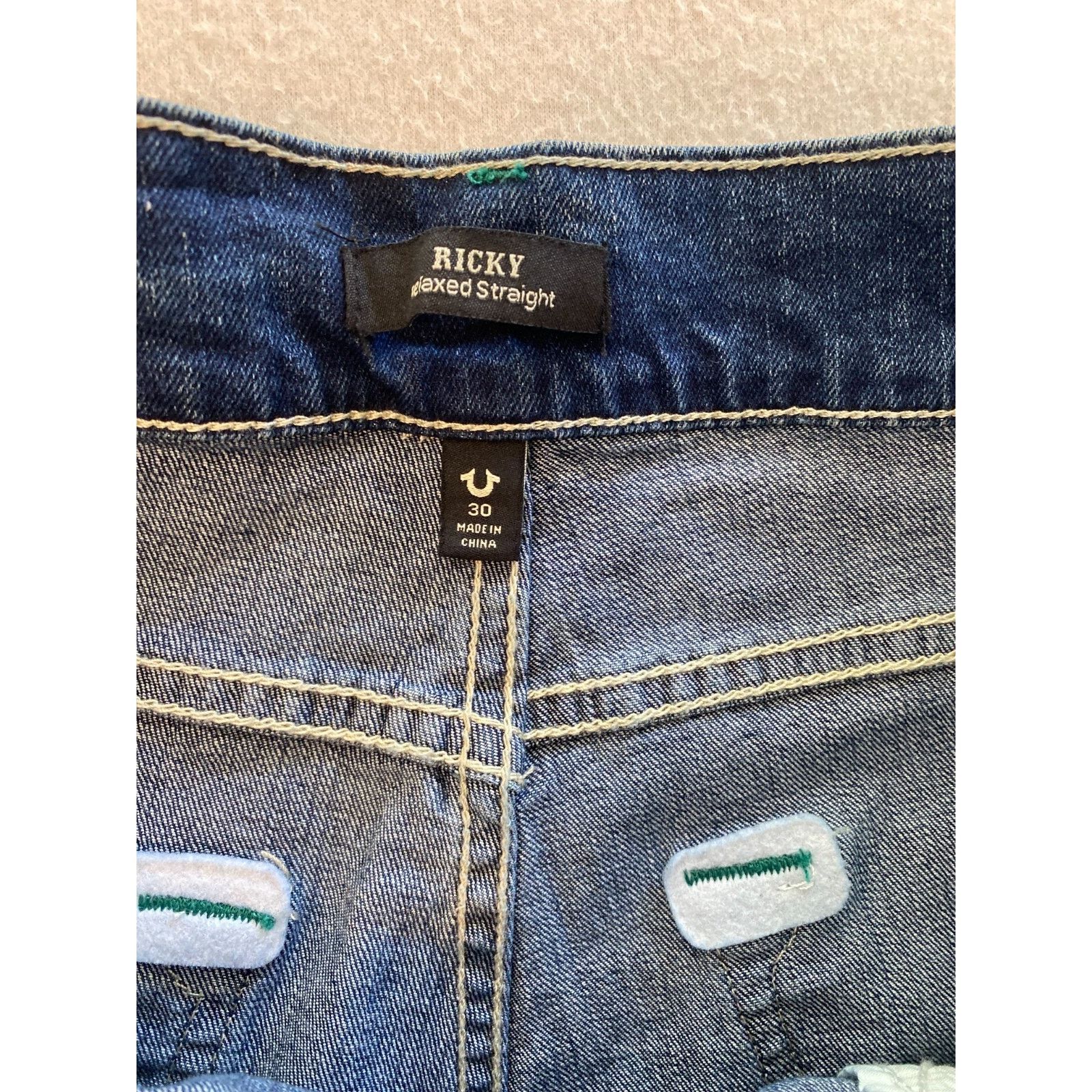 True Religion True Religion Ricky Jeans Mens Size 30 Relaxed Straight NWT Size US 30 / EU 46 - 12 Thumbnail