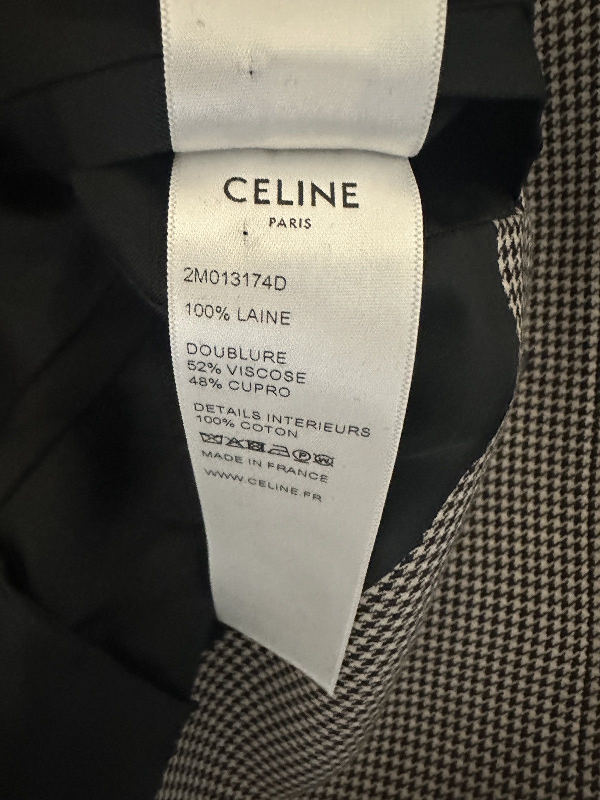 Celine SS19 brown houndstooth Mac overcoat Size US S / EU 44-46 / 1 - 6 Thumbnail