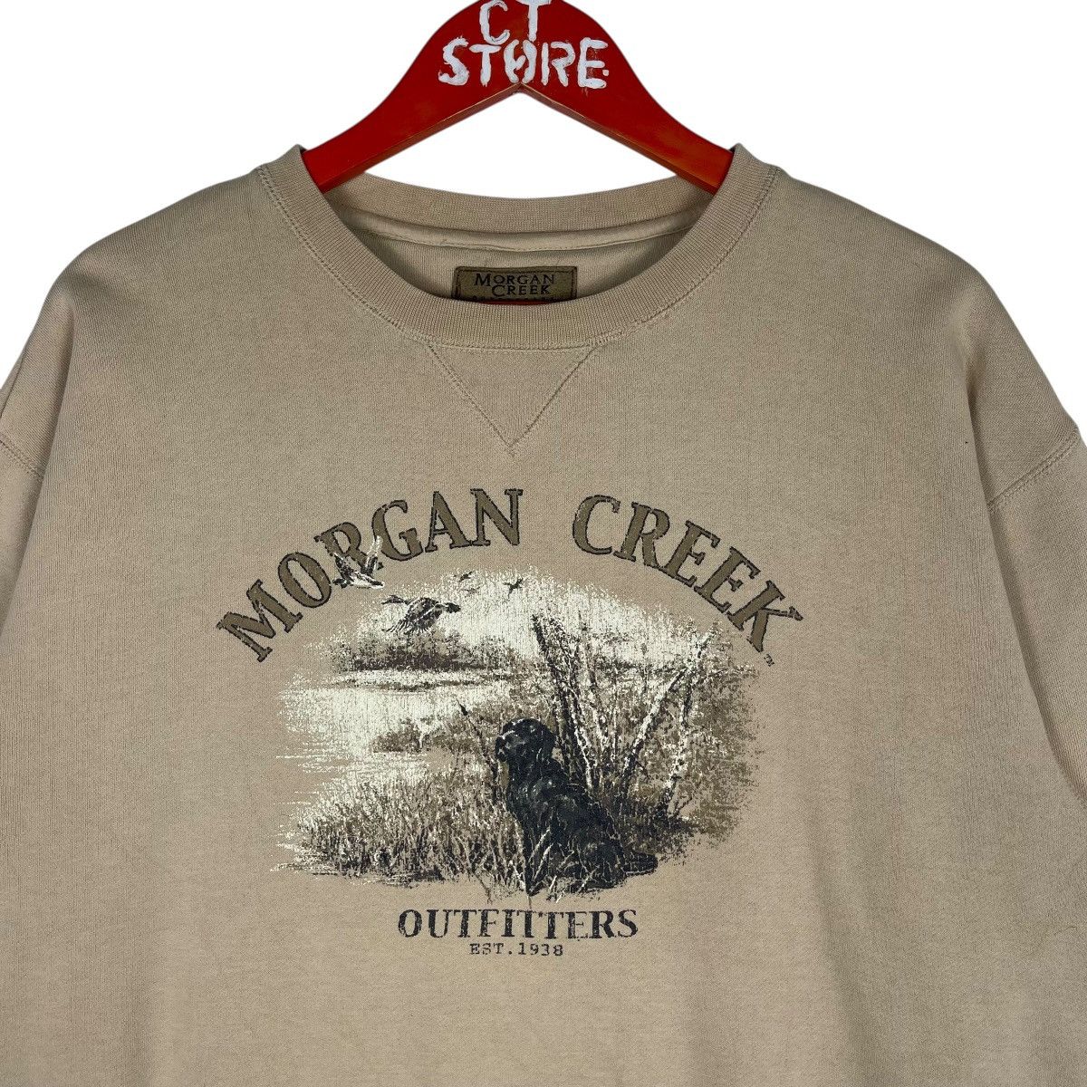 Vintage Vintage Morgan Creek Hunting Graphic Crewneck Sweatshirt Size US M / EU 48-50 / 2 - 3 Thumbnail