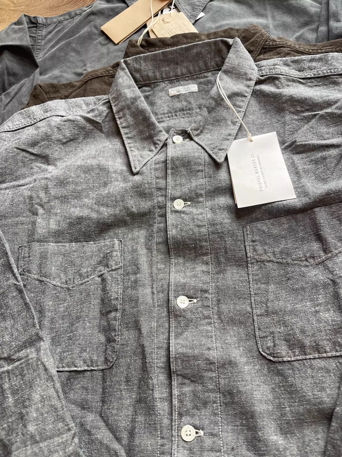 PHIGVEL MAKERS & Co. PHIGVEL MAKERS Workaday Chambray Shirt Size US L / EU 52-54 / 3 - 3 Thumbnail