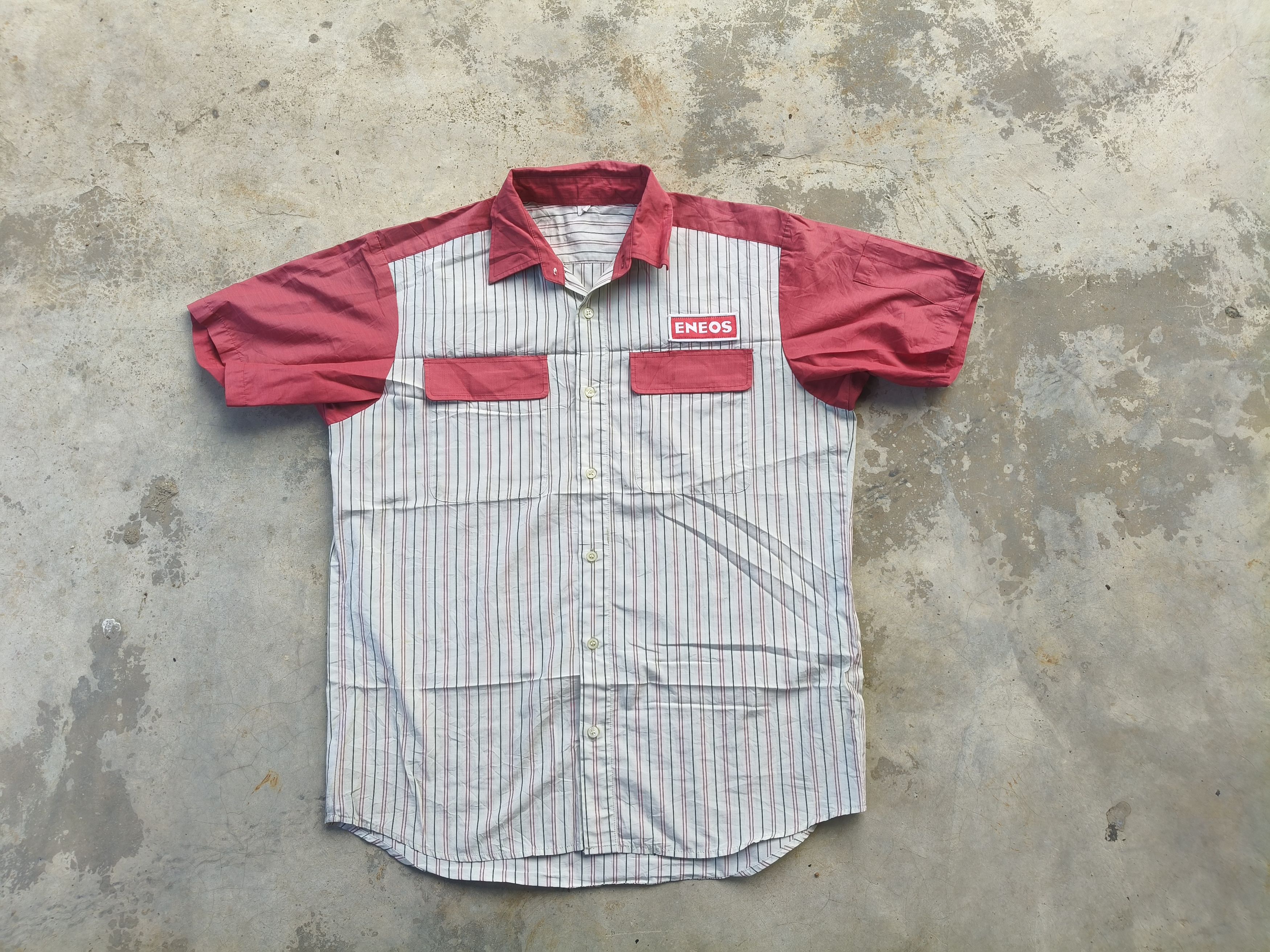 Japanese Brand ENOES Workers Button Up Shirt Size US XL / EU 56 / 4 - 3 Thumbnail